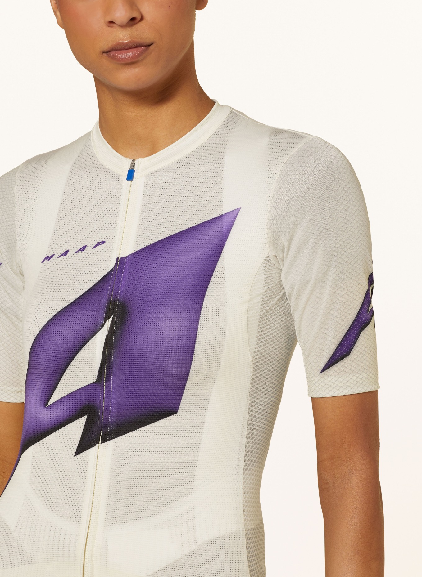 MAAP Cycling jersey ORBIT PRO AIR JERSEY 2.0, Color: CREAM/ DARK PURPLE (Image 4)