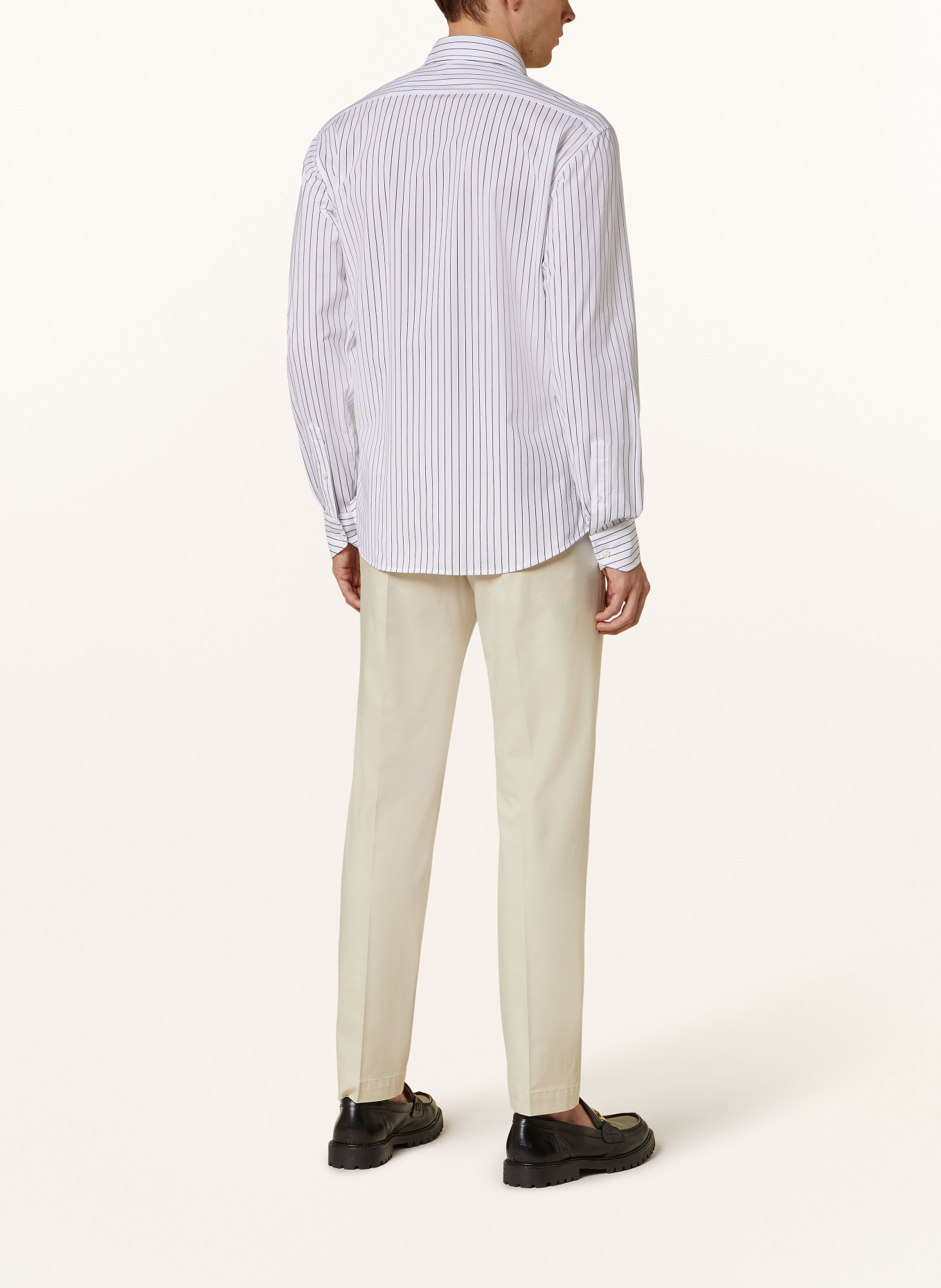 TRAIANO Shirt ROSSINI slim fit, Color: WHITE/ DARK BLUE (Image 3)