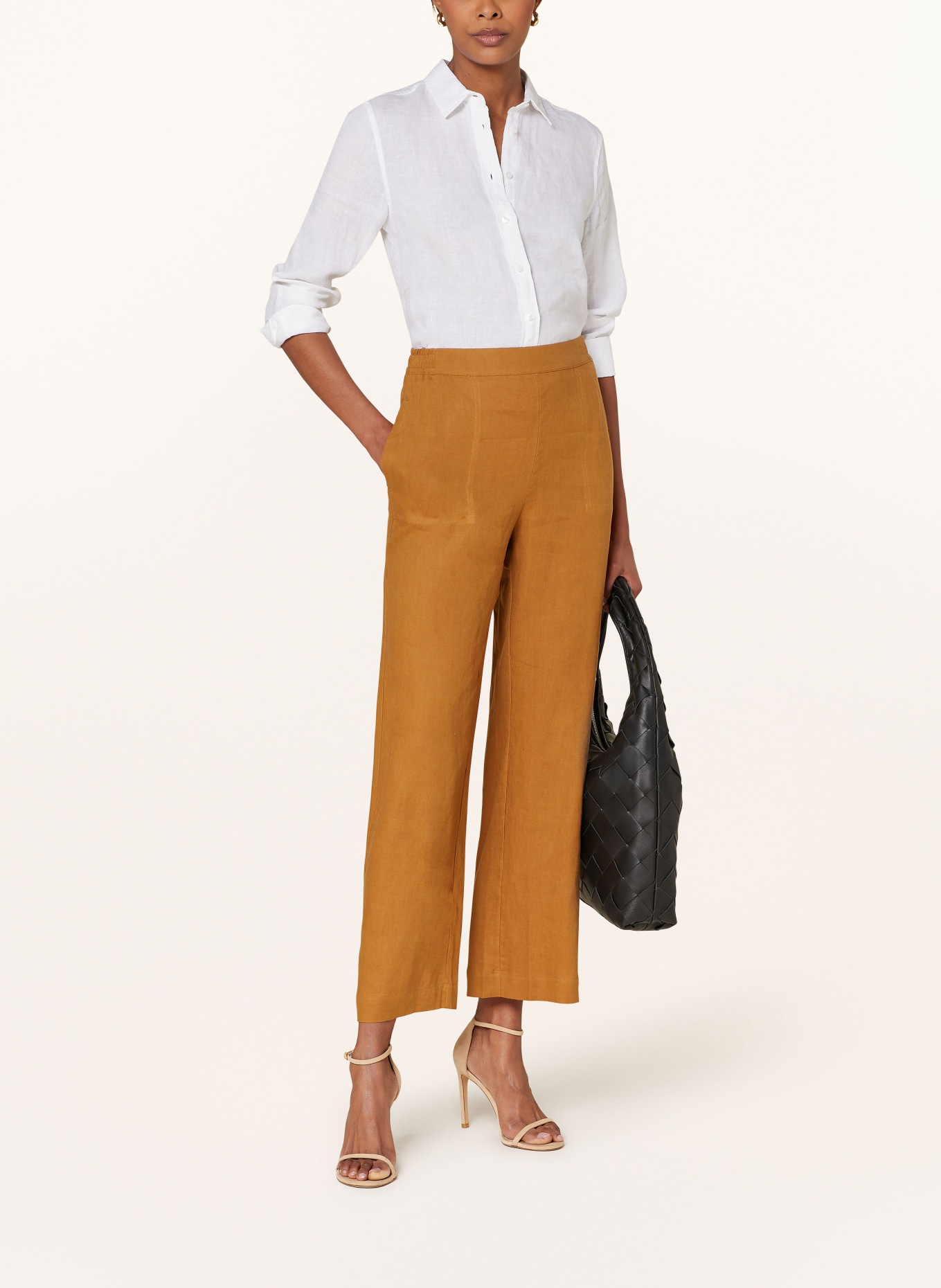 MAERZ MUENCHEN Linen trousers, Color: COGNAC (Image 2)