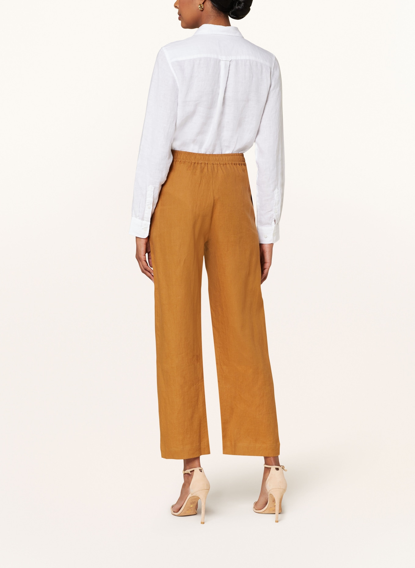 MAERZ MUENCHEN Linen trousers, Color: COGNAC (Image 3)