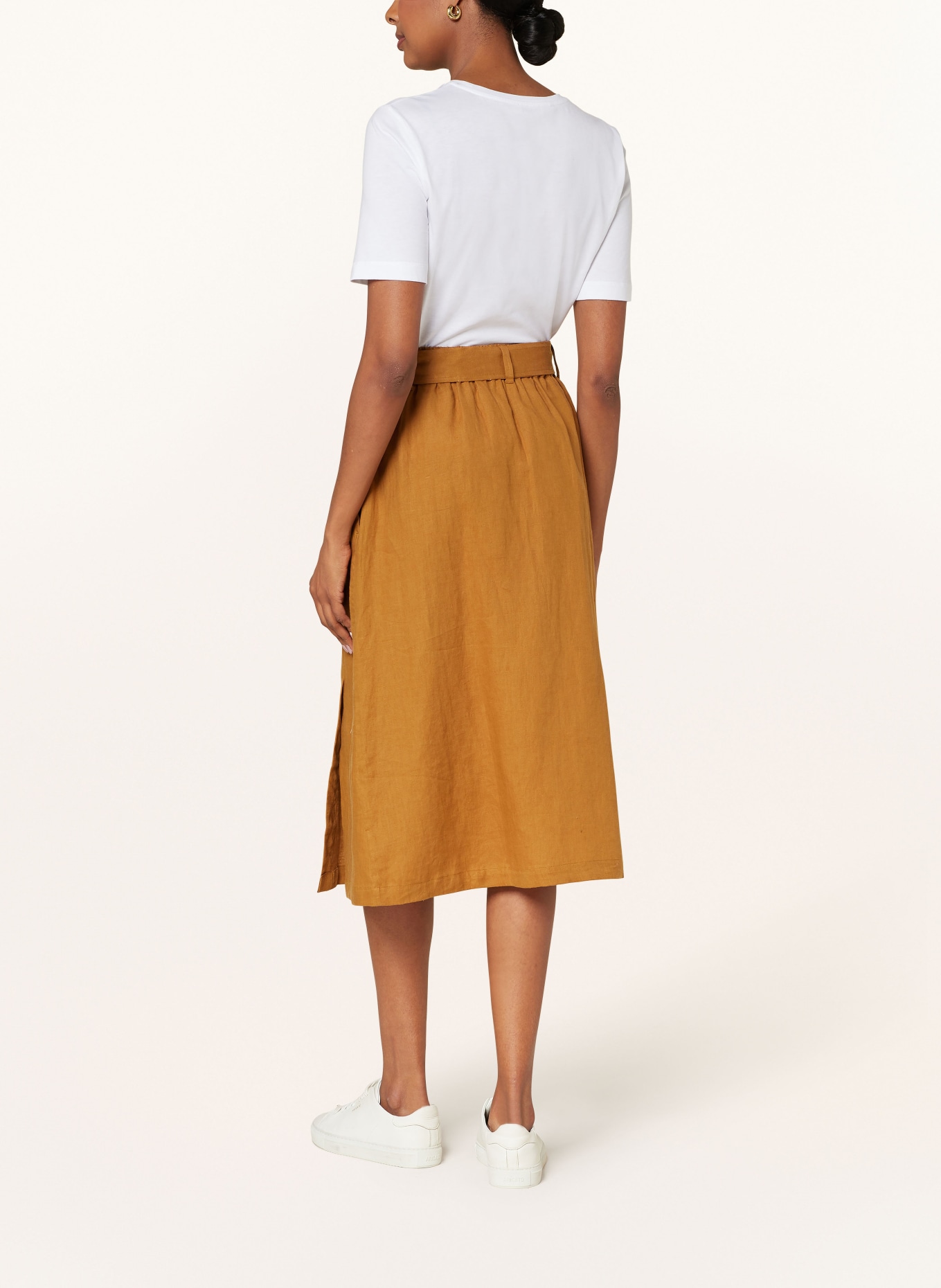 MAERZ MUENCHEN Linen skirt, Color: COGNAC (Image 3)