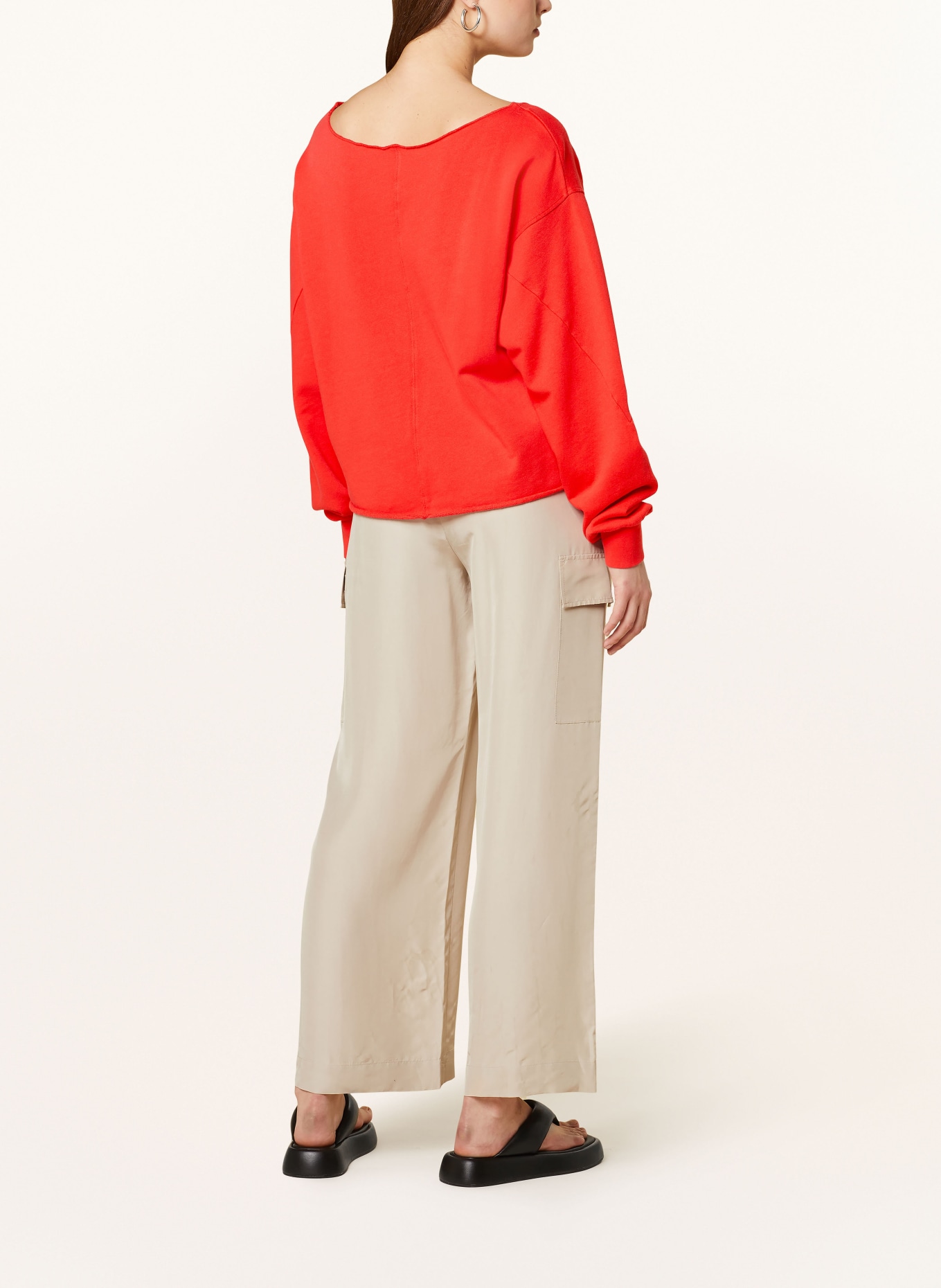 10DAYS Cropped sweatshirt, Color: RED (Image 3)