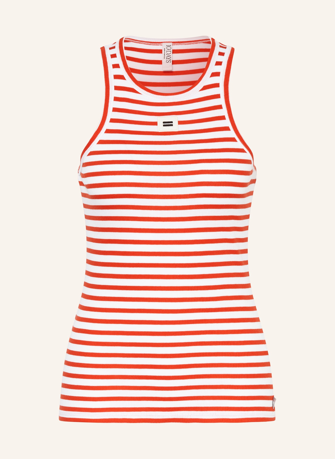 10DAYS Tank top, Color: RED/ WHITE (Image 1)