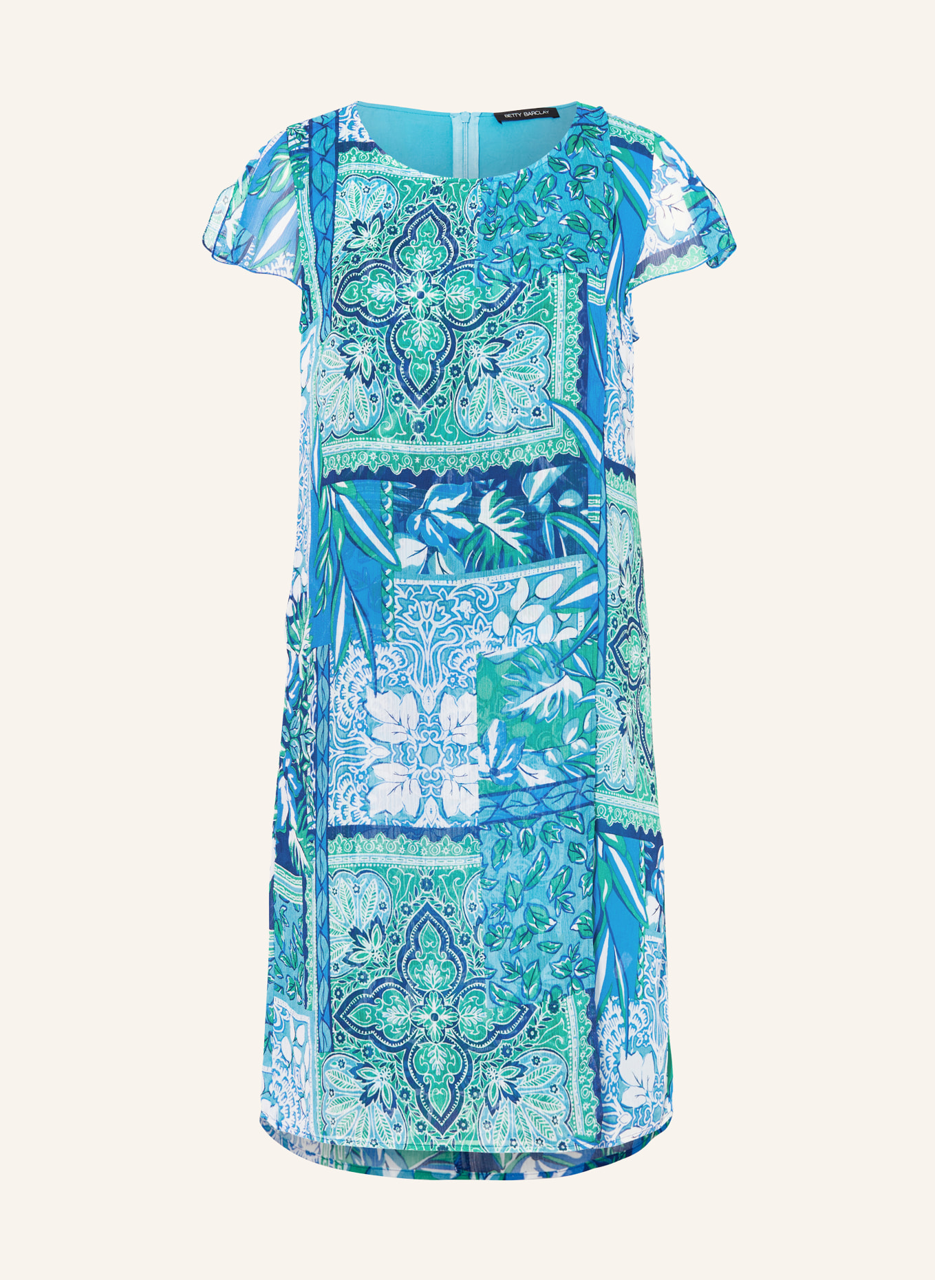 Betty Barclay Dress, Color: BLUE/ LIGHT BLUE/ GREEN (Image 1)
