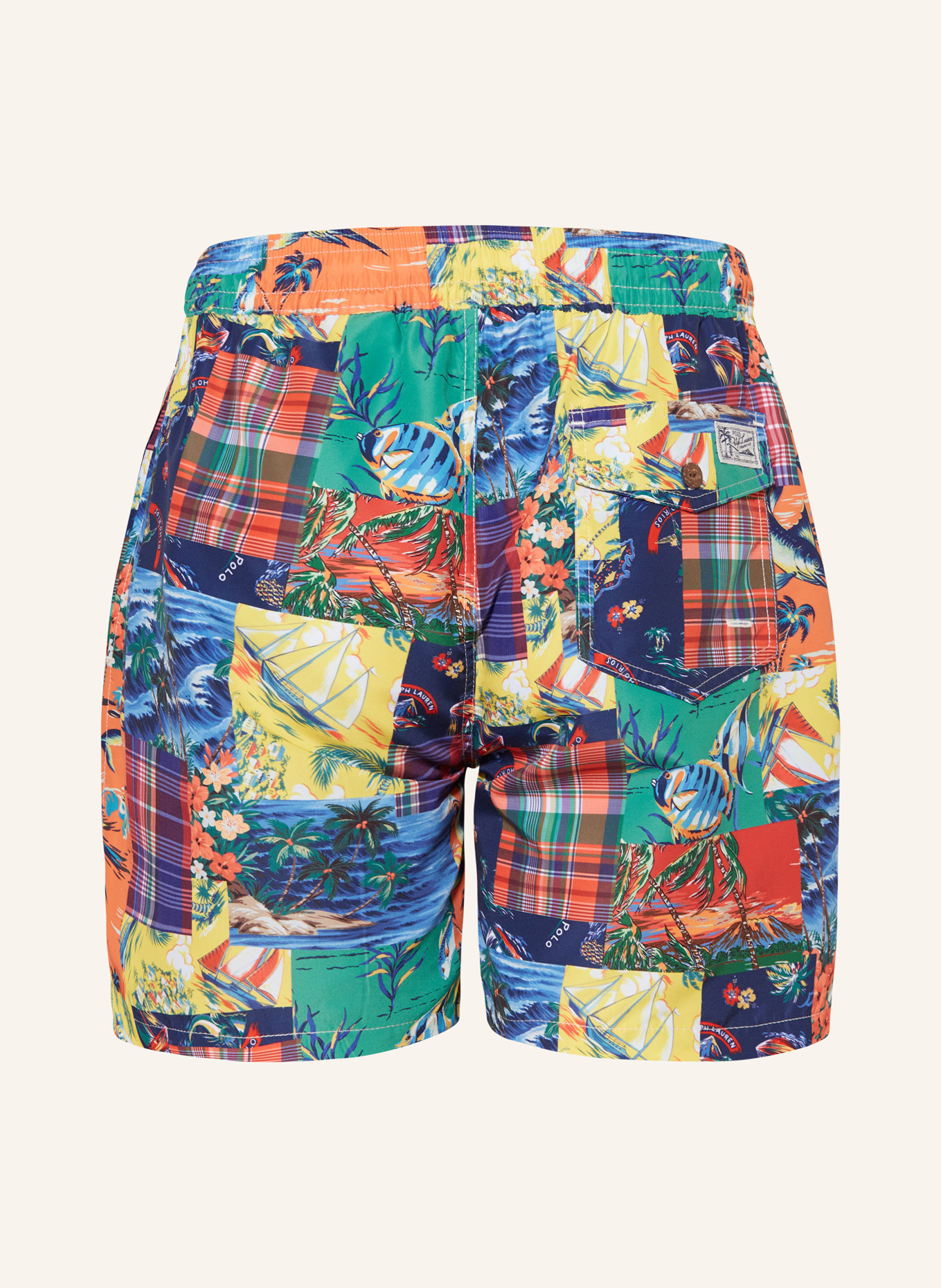 POLO RALPH LAUREN Swim shorts, Color: DARK BLUE/ GREEN/ YELLOW (Image 2)