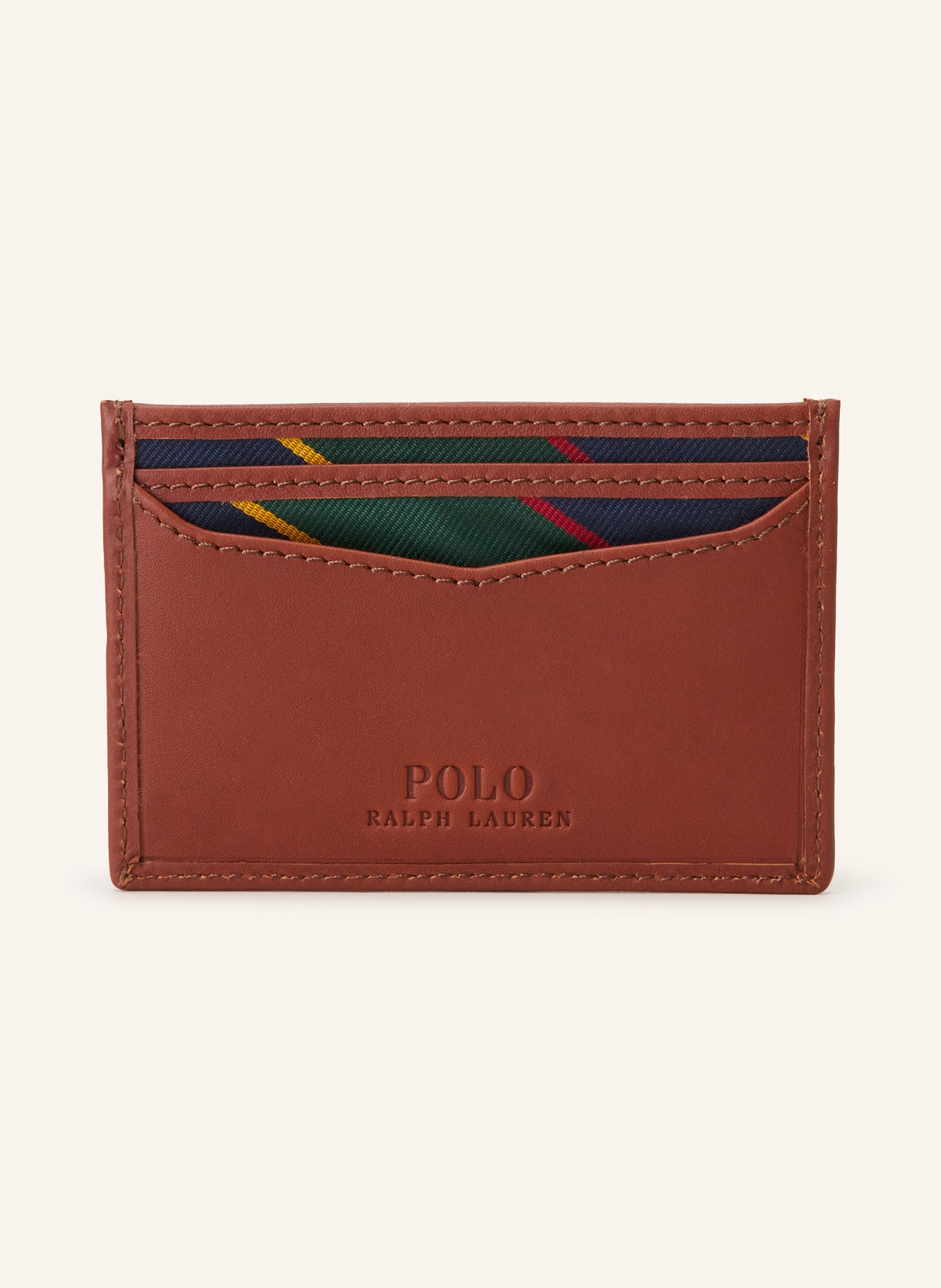 POLO RALPH LAUREN Card case, Color: BROWN/ BLUE/ GREEN (Image 1)