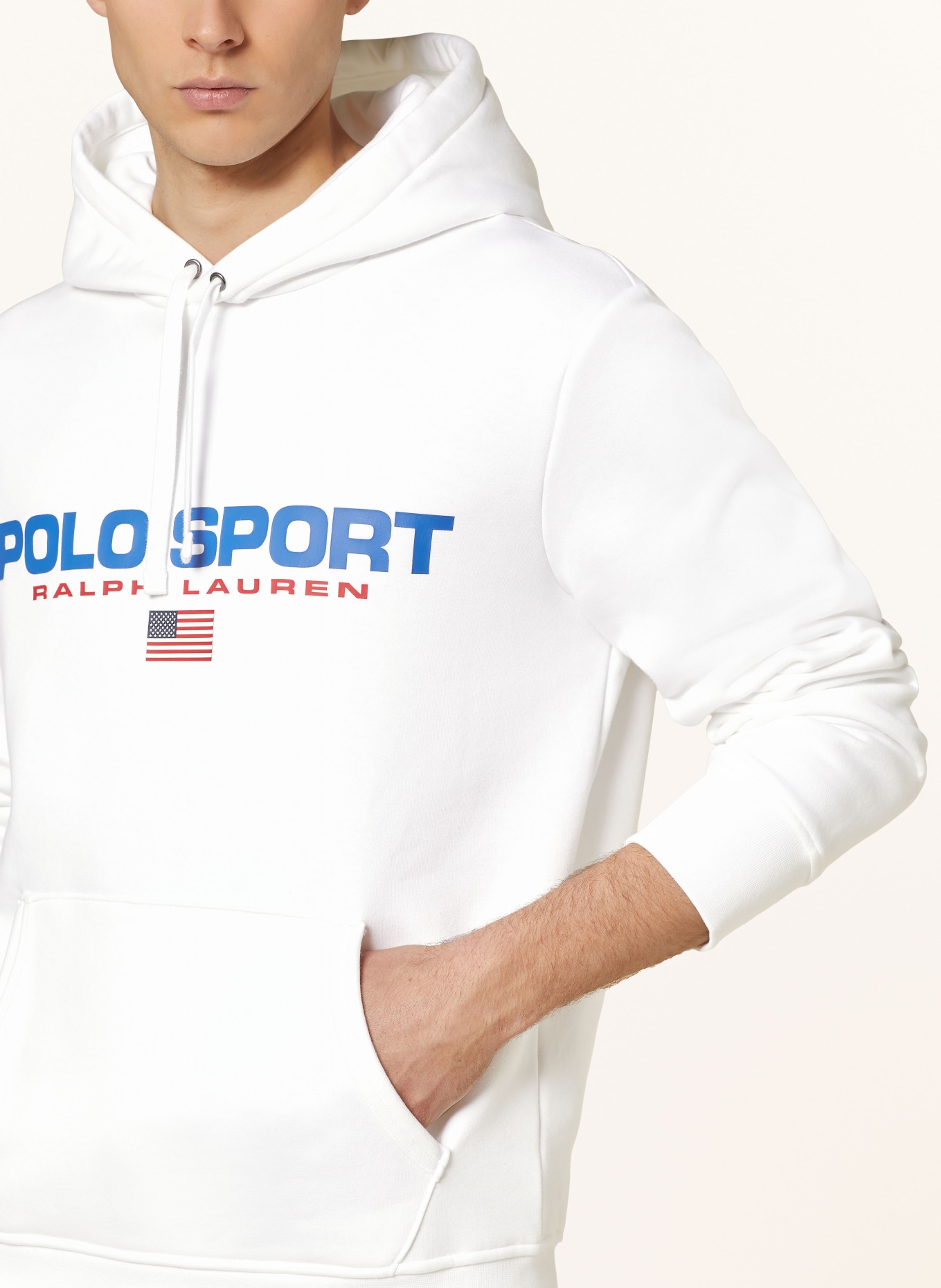 POLO SPORT Hoodie, Color: WHITE (Image 4)