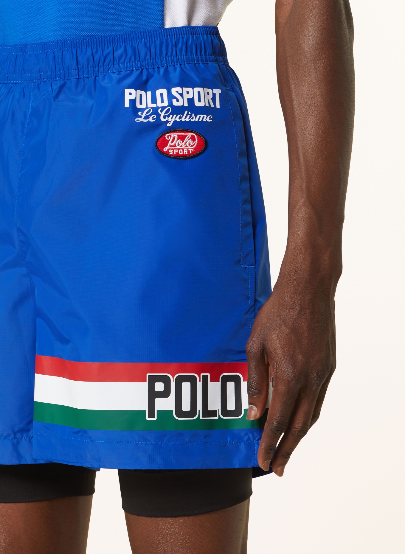 POLO SPORT 2-in-1 shorts, Color: BLUE/ WHITE/ RED (Image 5)