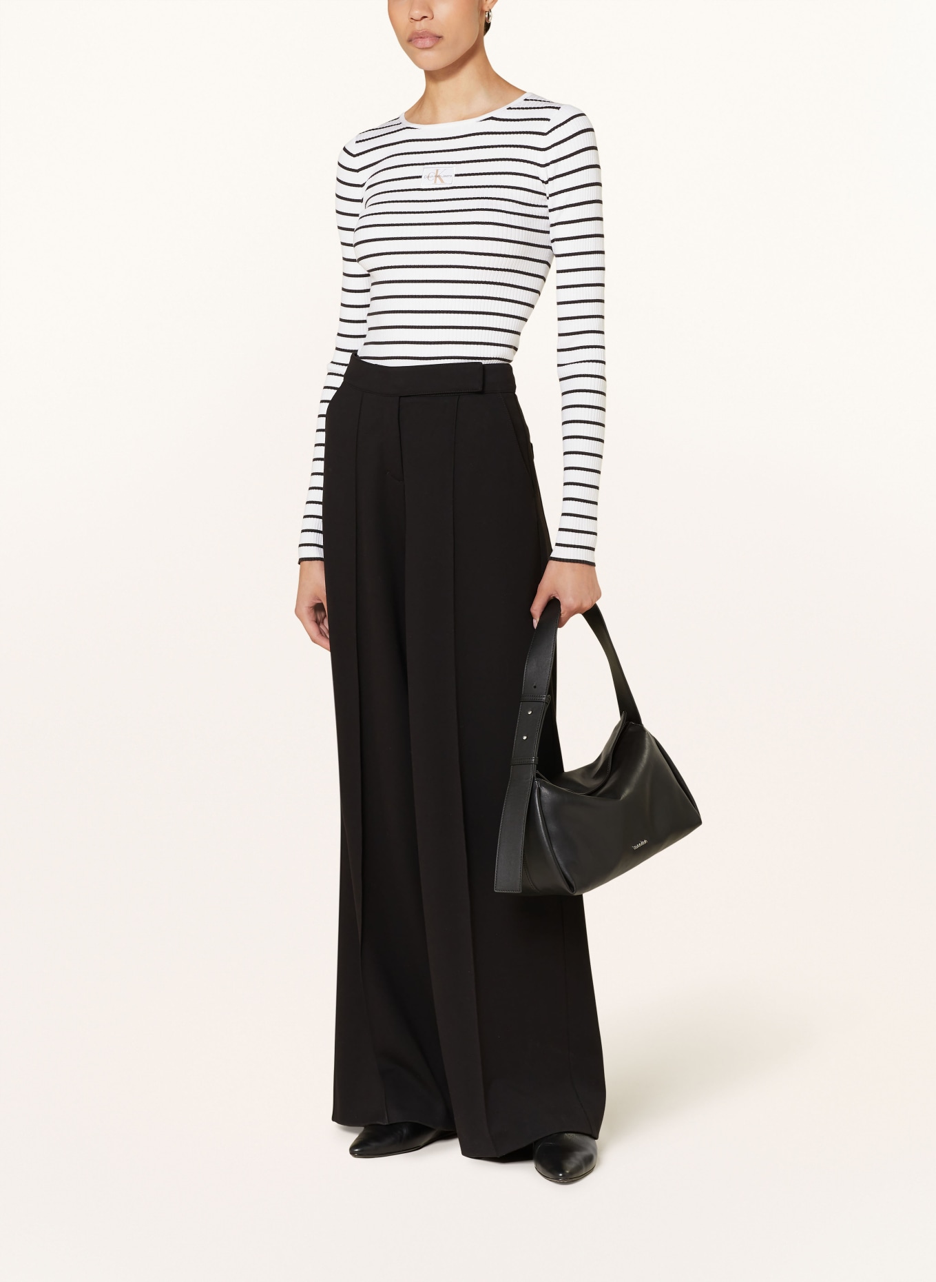 Calvin Klein Jeans Long sleeve shirt, Color: WHITE/ BLACK (Image 2)