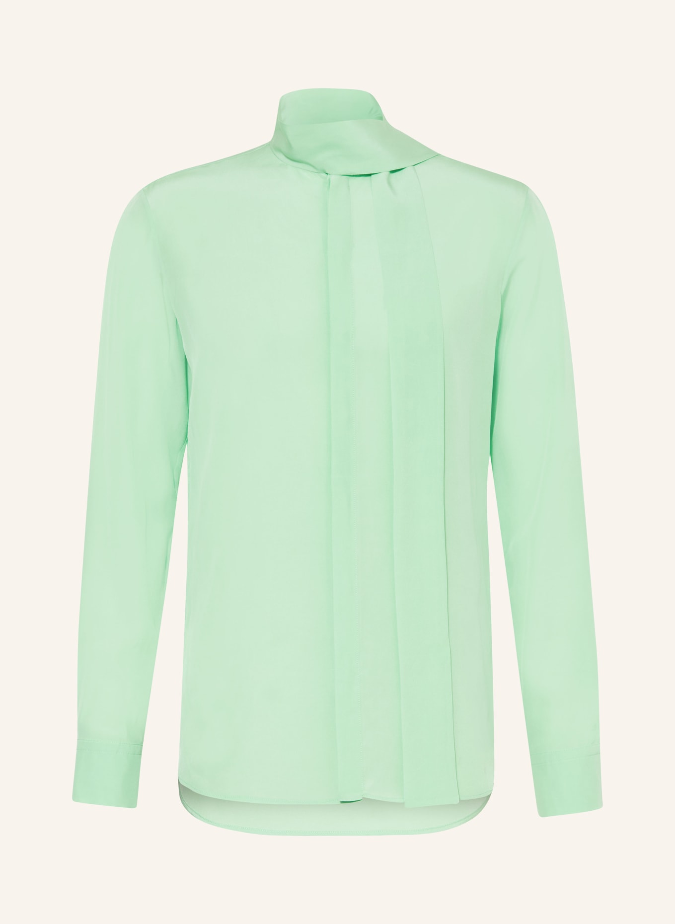 VALENTINO Silk shirt slim fit with bow, Color: YEG ICE MINT (Image 1)