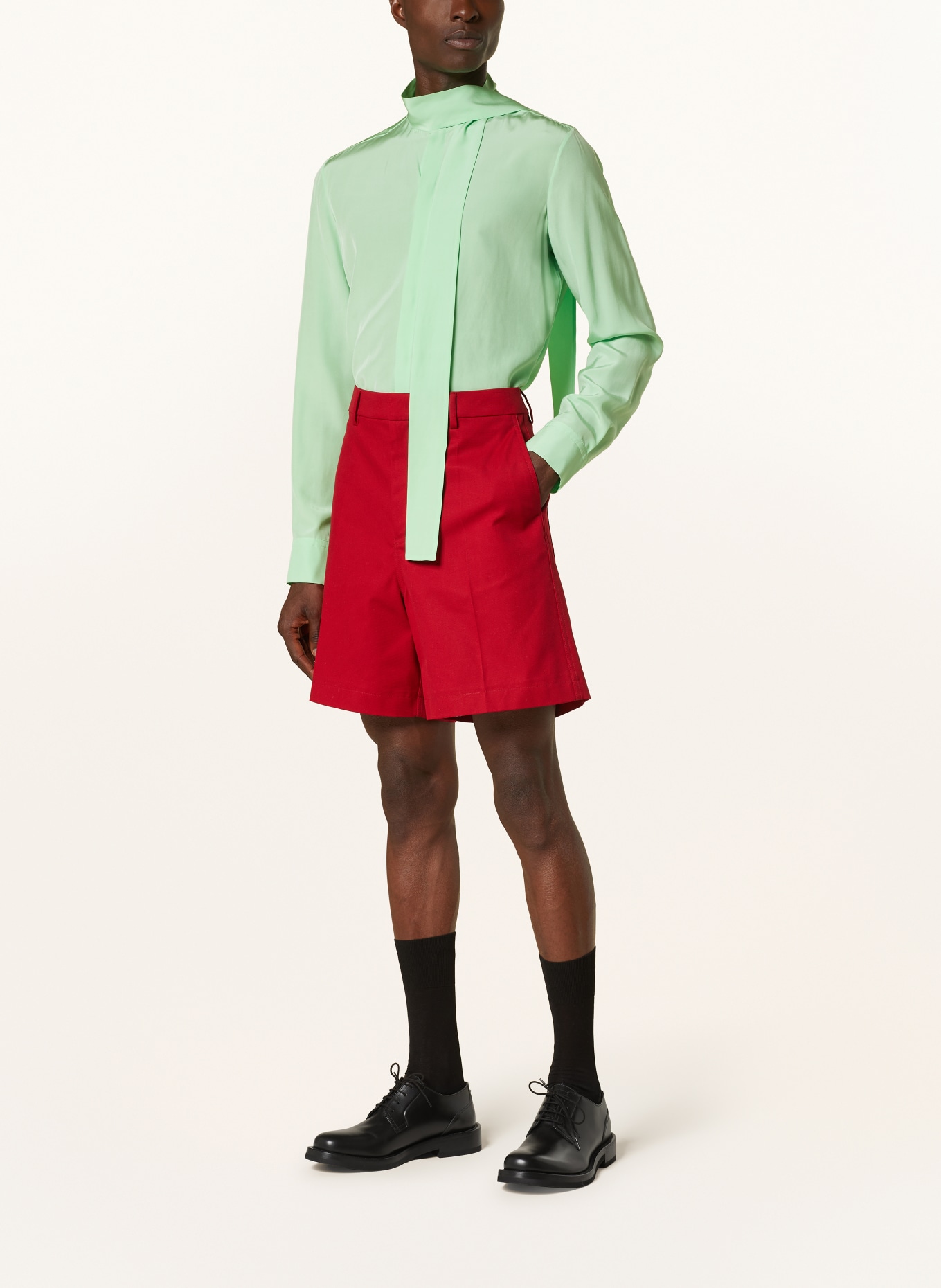 VALENTINO Hedvábná košile Slim Fit s vázačkou, Barva: YEG ICE MINT (Obrázek 2)