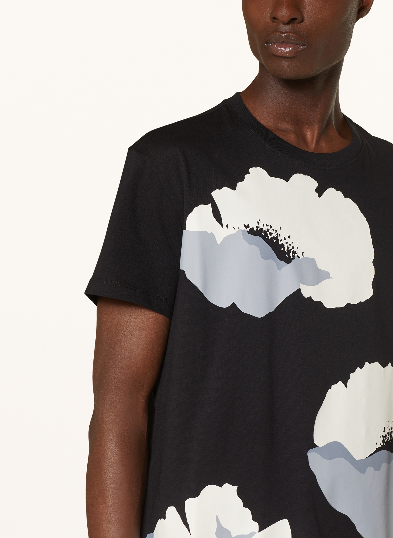 VALENTINO T-Shirt, Farbe: SCHWARZ/ CREME/ HELLGRAU (Bild 4)