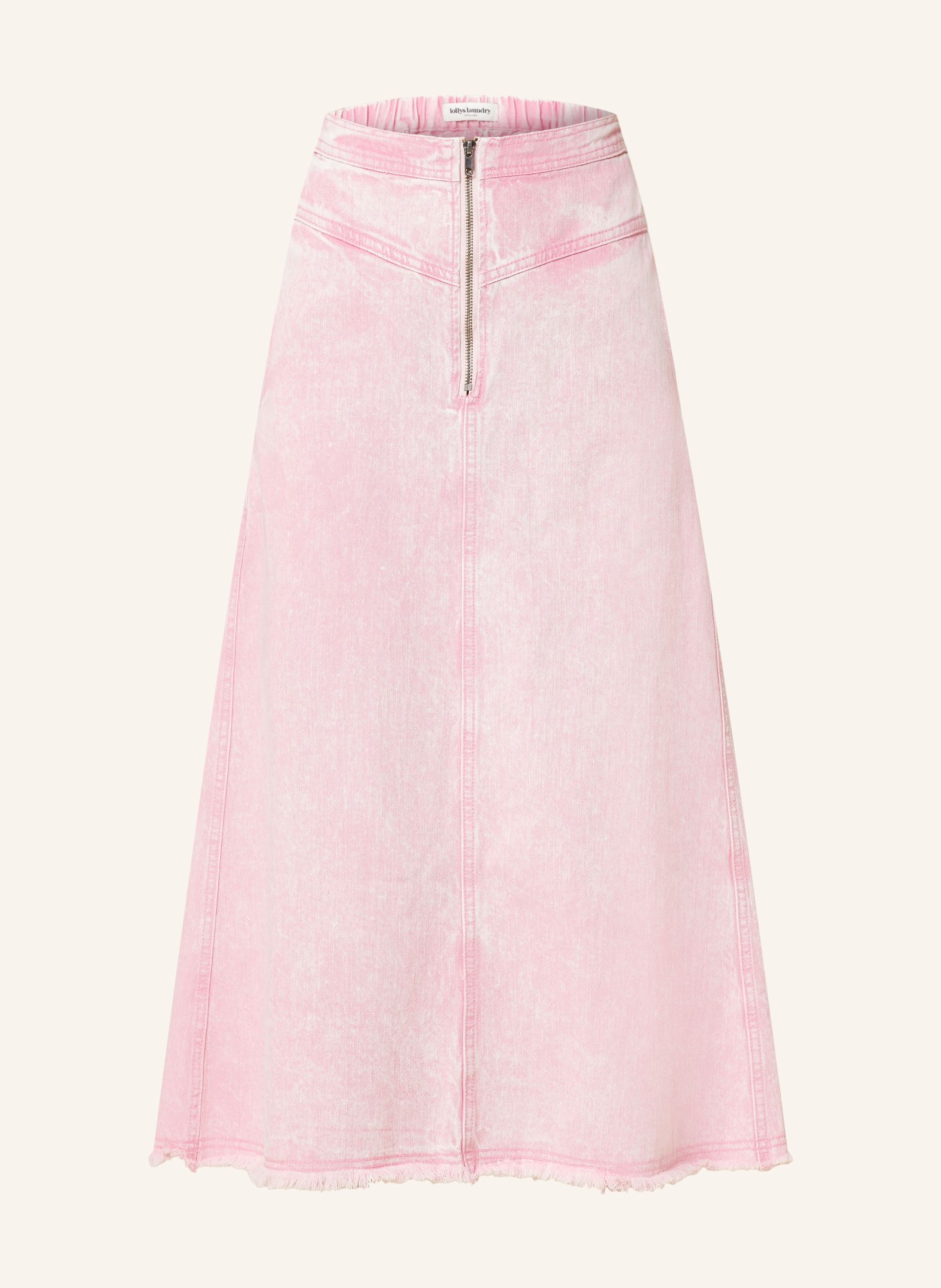 Pink denim skirt h&m best sale