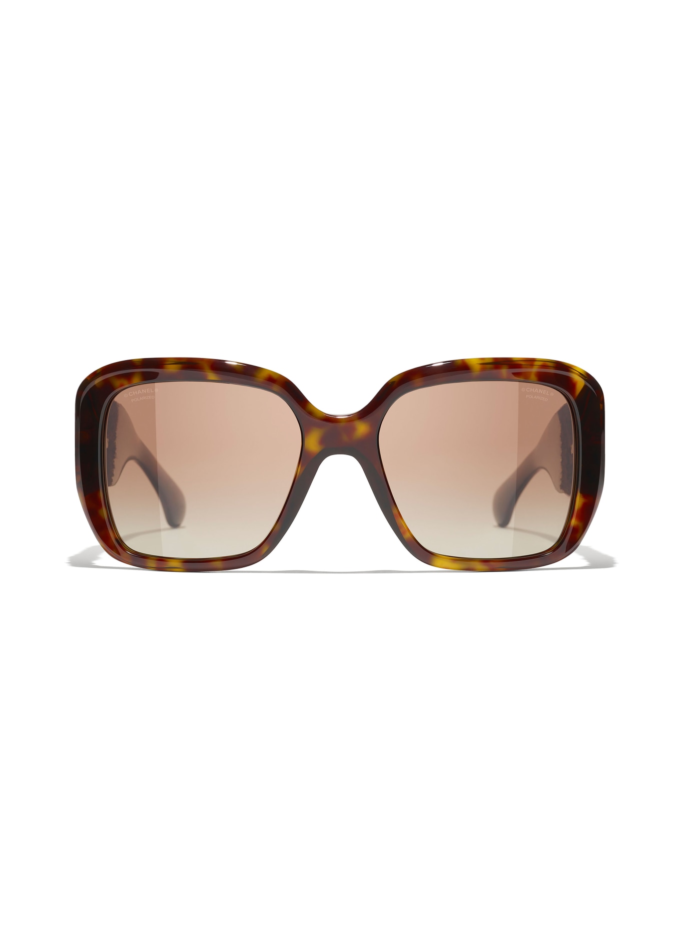 CHANEL Quadratische Sonnenbrille: C714S9 - HAVANA/ BRAUN POLARISIERT