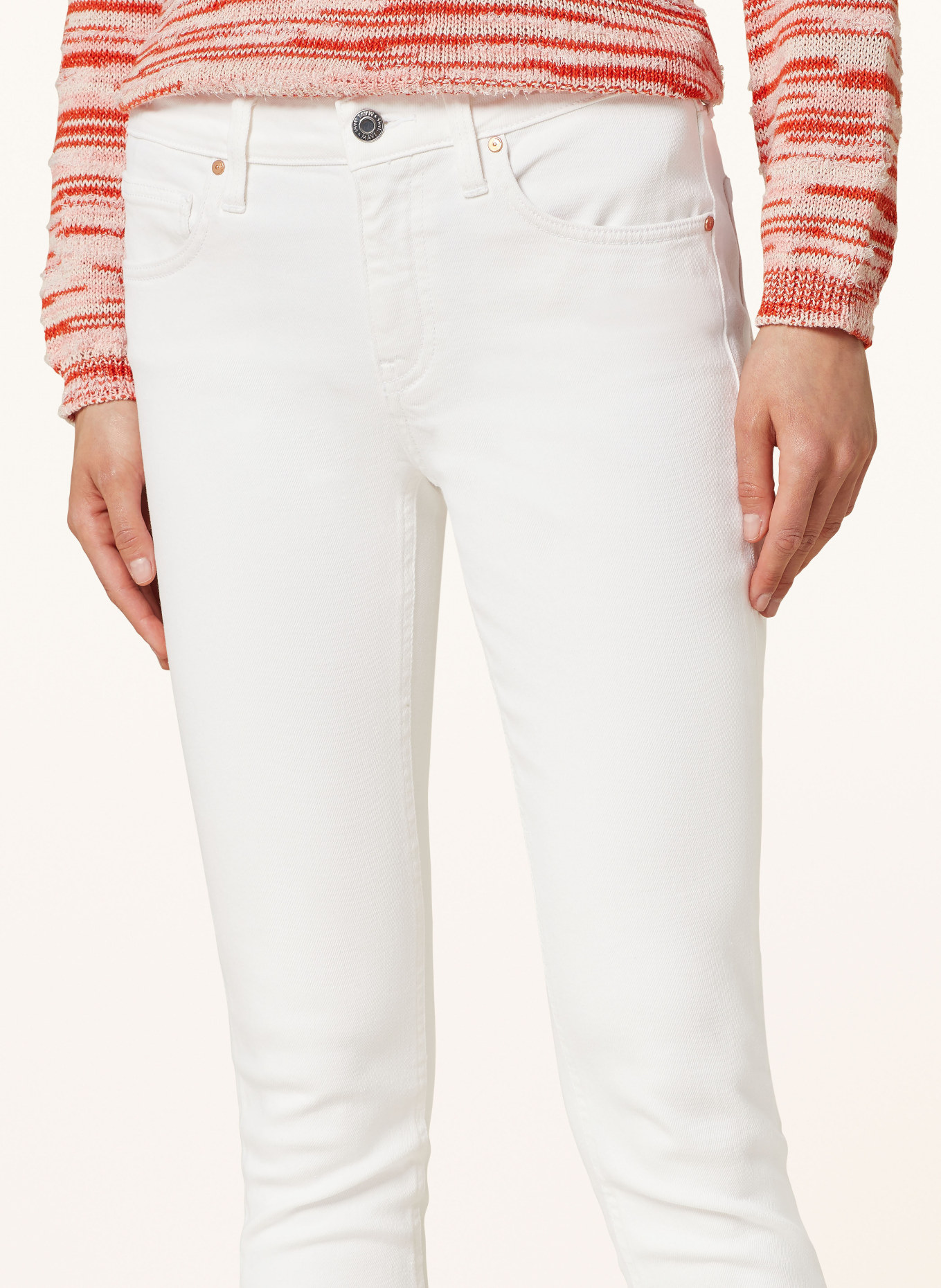 mavi Skinny Jeans ADRIANA, Farbe: WEISS (Bild 5)