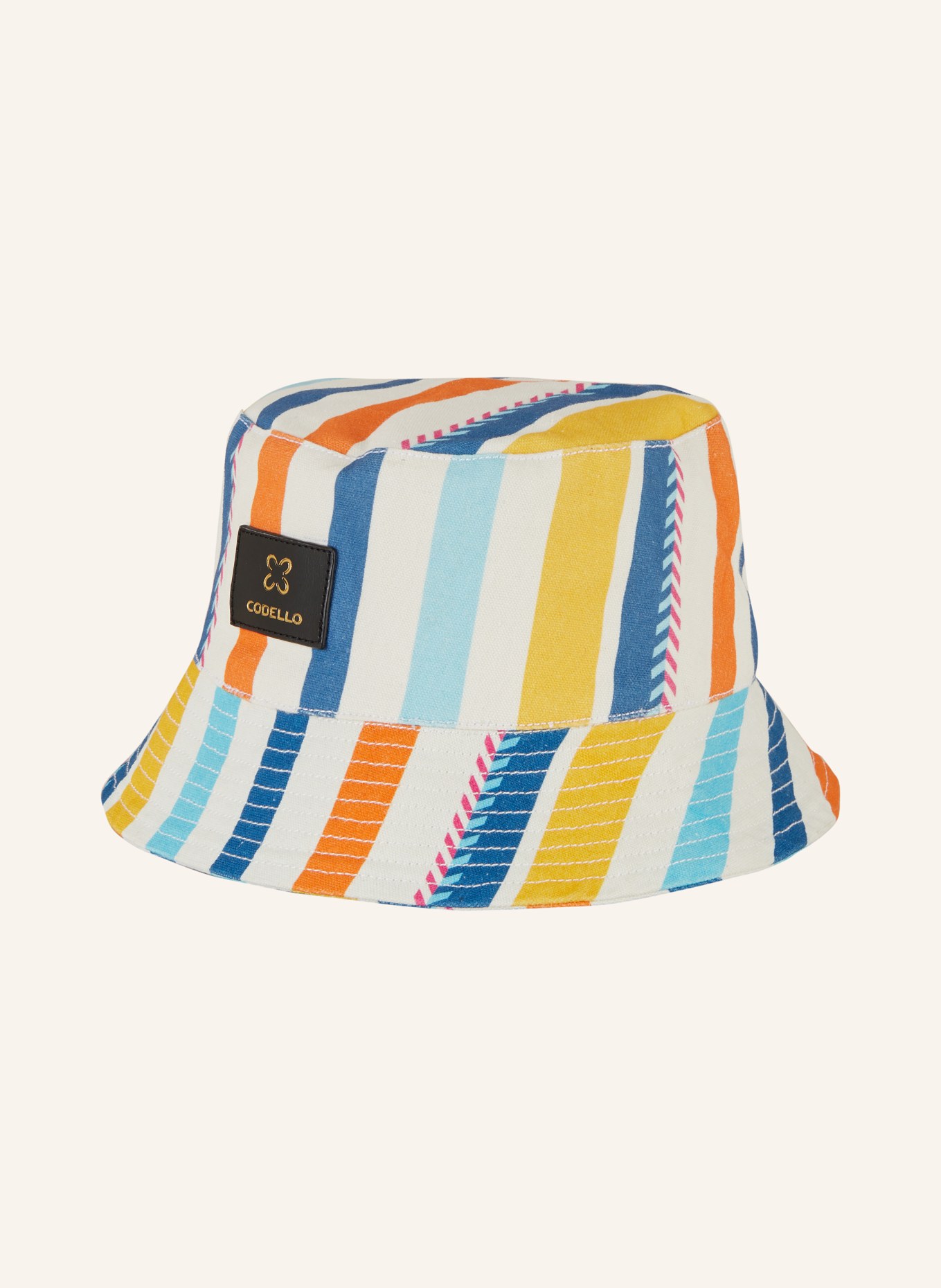 CODELLO Bucket hat, Color: WHITE/ ORANGE/ BLUE (Image 2)
