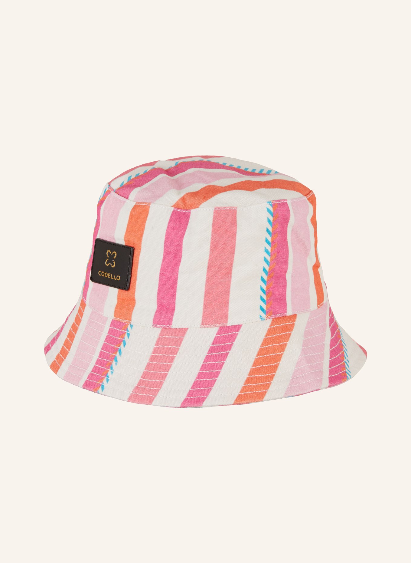 CODELLO Klobouk Bucket Hat, Barva: BÍLÁ/ RŮŽOVÁ/ RŮŽOVÁ (Obrázek 2)