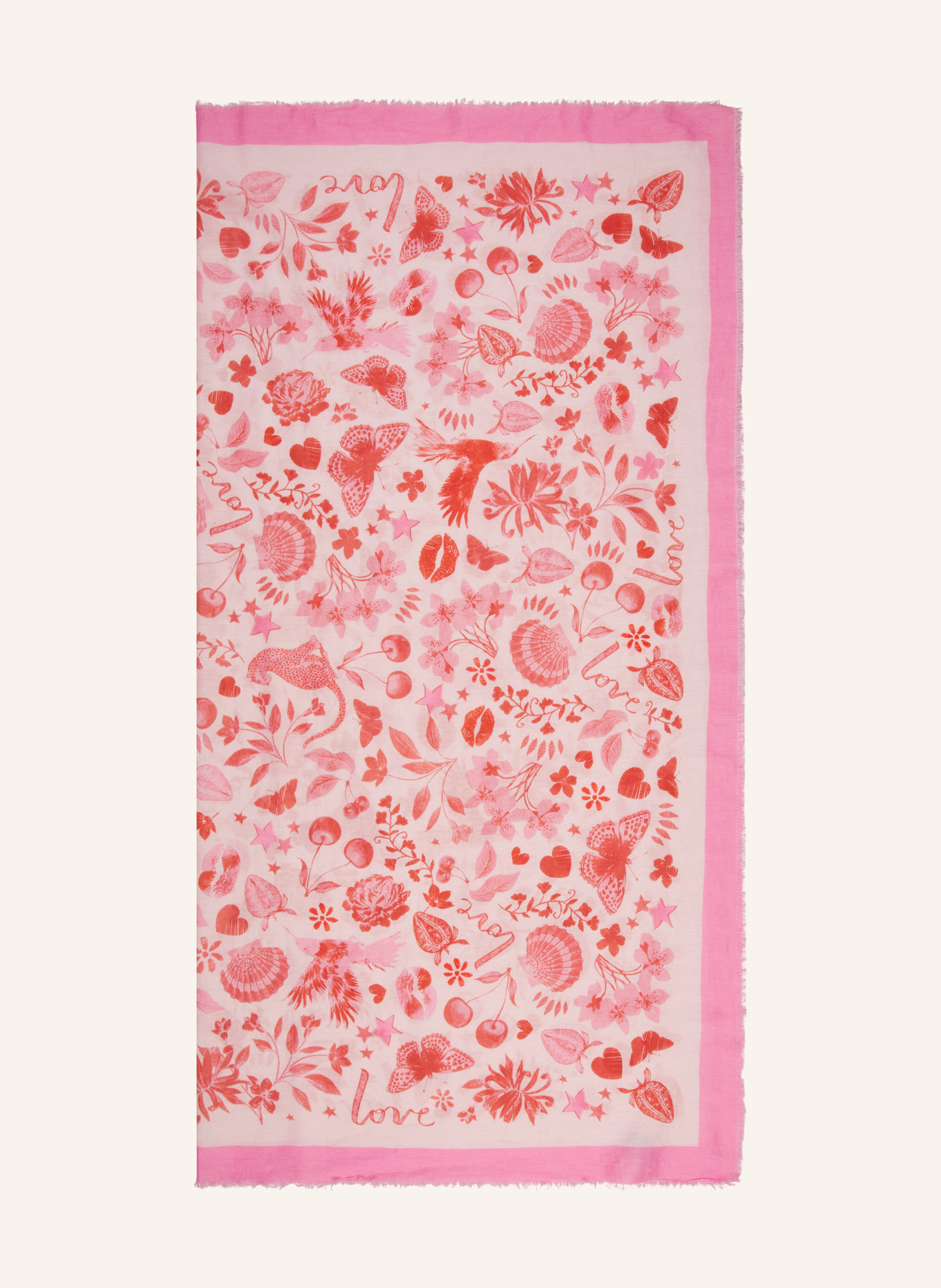 CODELLO Scarf, Color: PINK/ LIGHT PINK/ LIGHT RED (Image 1)