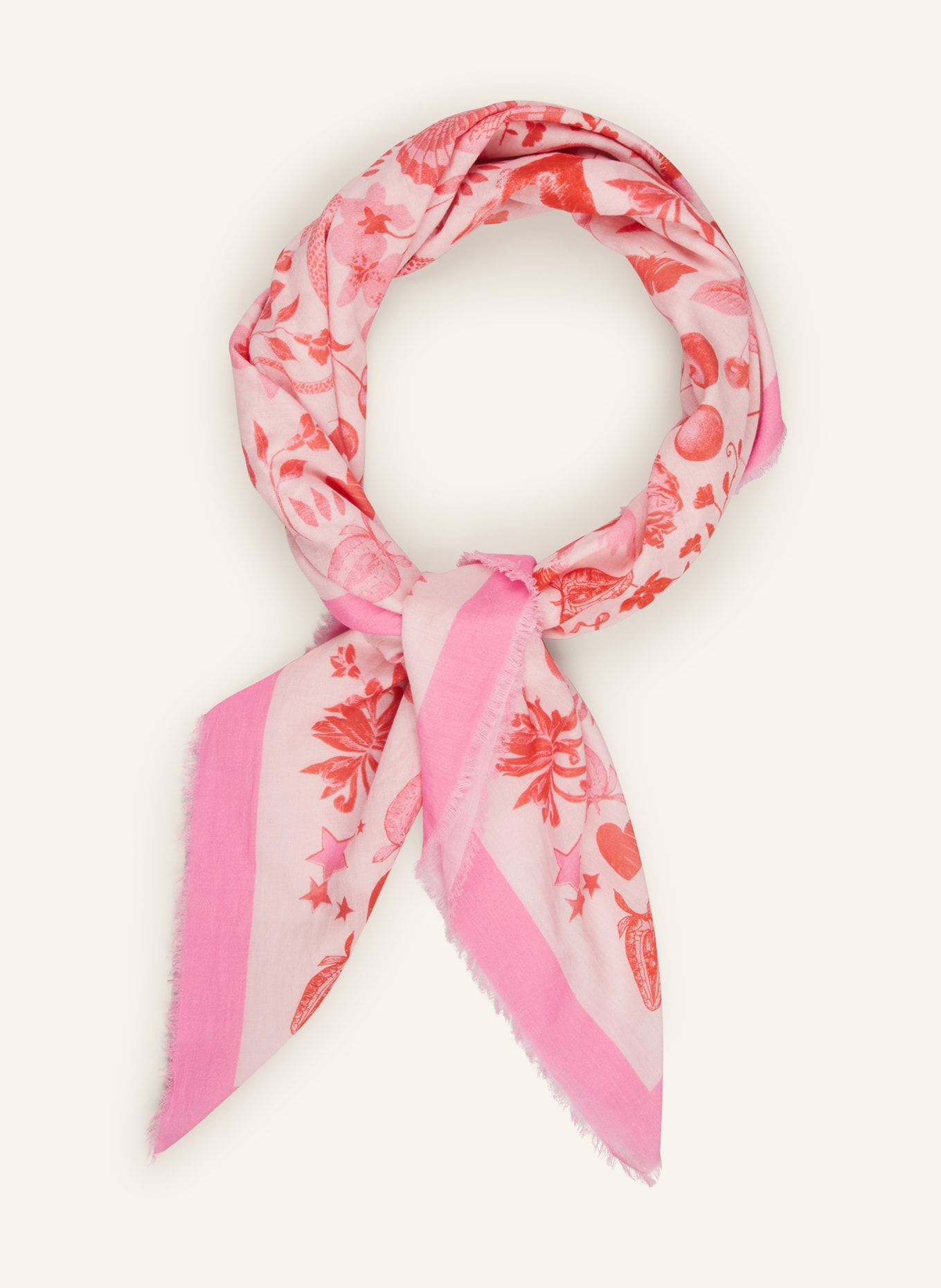 CODELLO Scarf, Color: PINK/ LIGHT PINK/ LIGHT RED (Image 2)