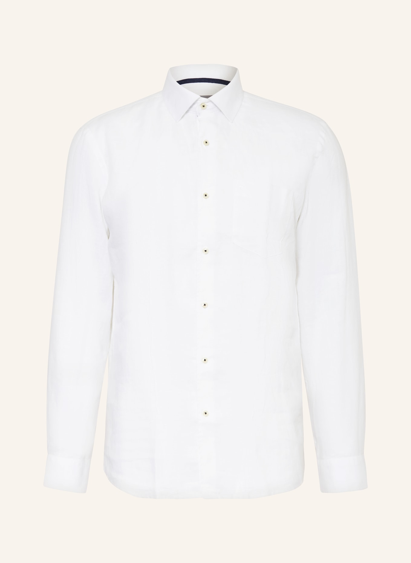 pierre cardin Linen shirt Modern fit, Color: CREAM (Image 1)