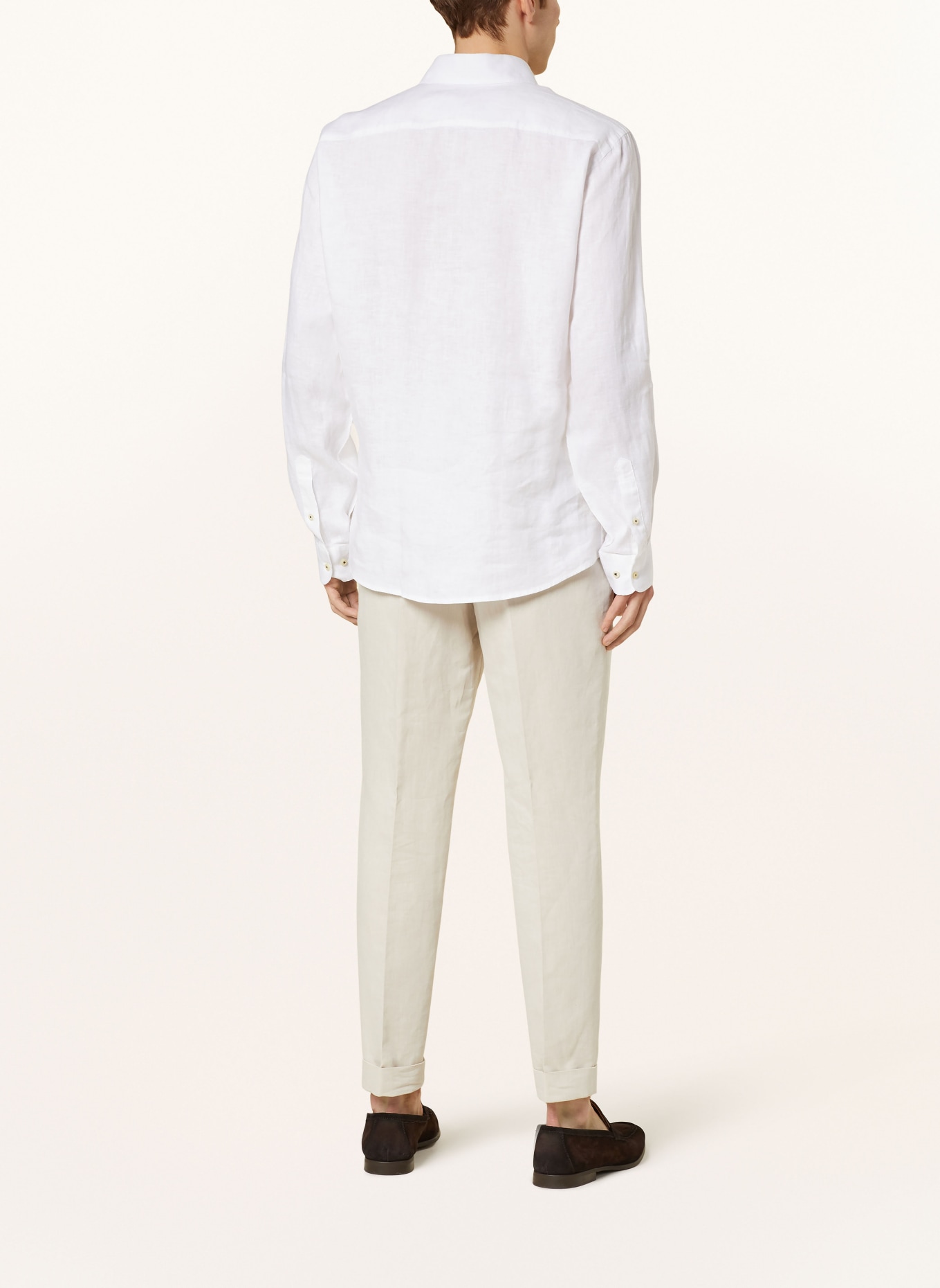 pierre cardin Linen shirt Modern fit, Color: CREAM (Image 3)