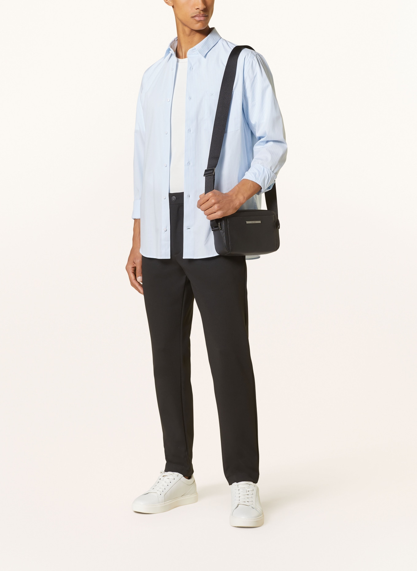 Calvin Klein Shirt regular fit, Color: LIGHT BLUE/ WHITE (Image 2)