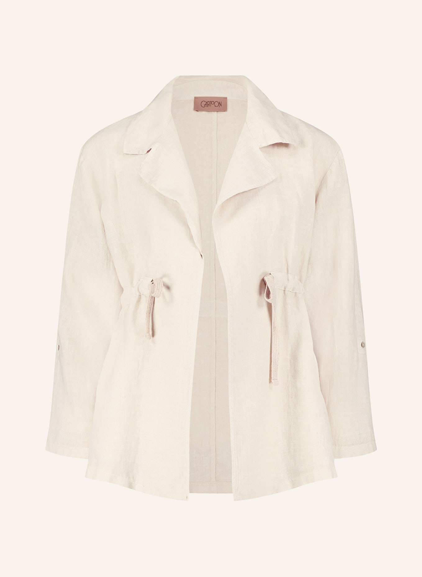 CARTOON Linen jacket, Color: CREAM (Image 1)
