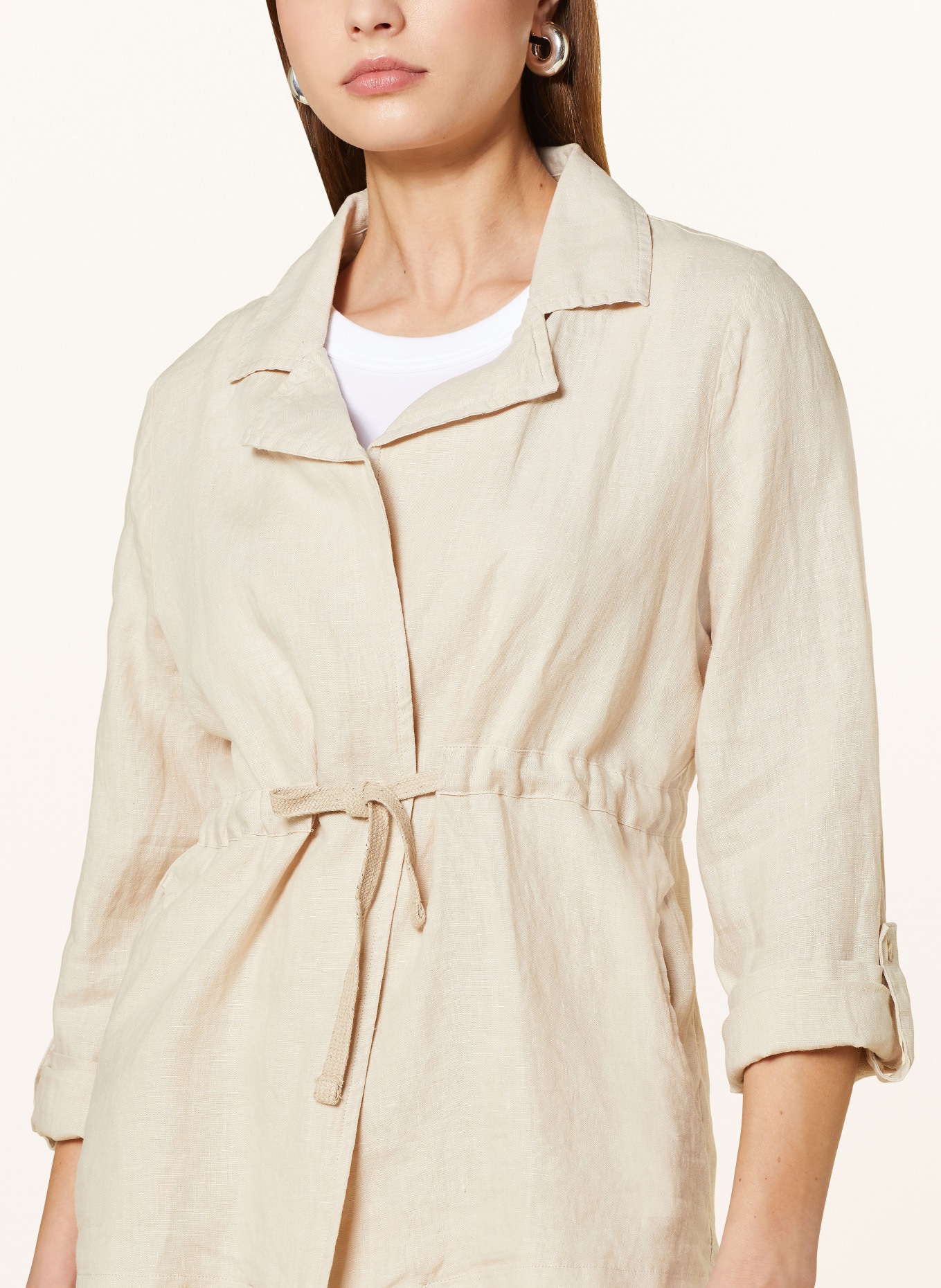 CARTOON Linen jacket, Color: CREAM (Image 4)