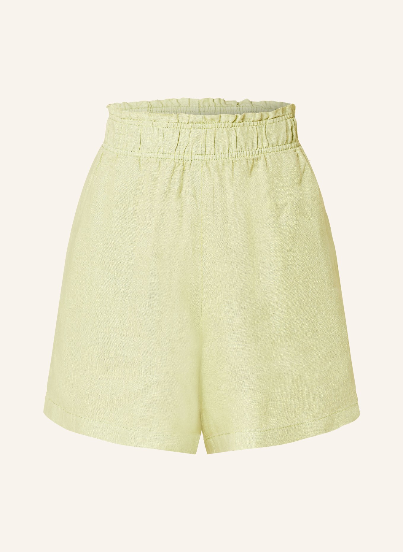 CARTOON Linen shorts, Color: LIGHT GREEN (Image 1)