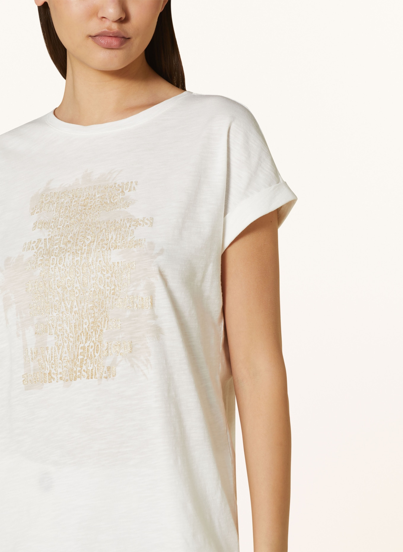 CARTOON T-shirt, Color: CREAM/ GOLD (Image 4)