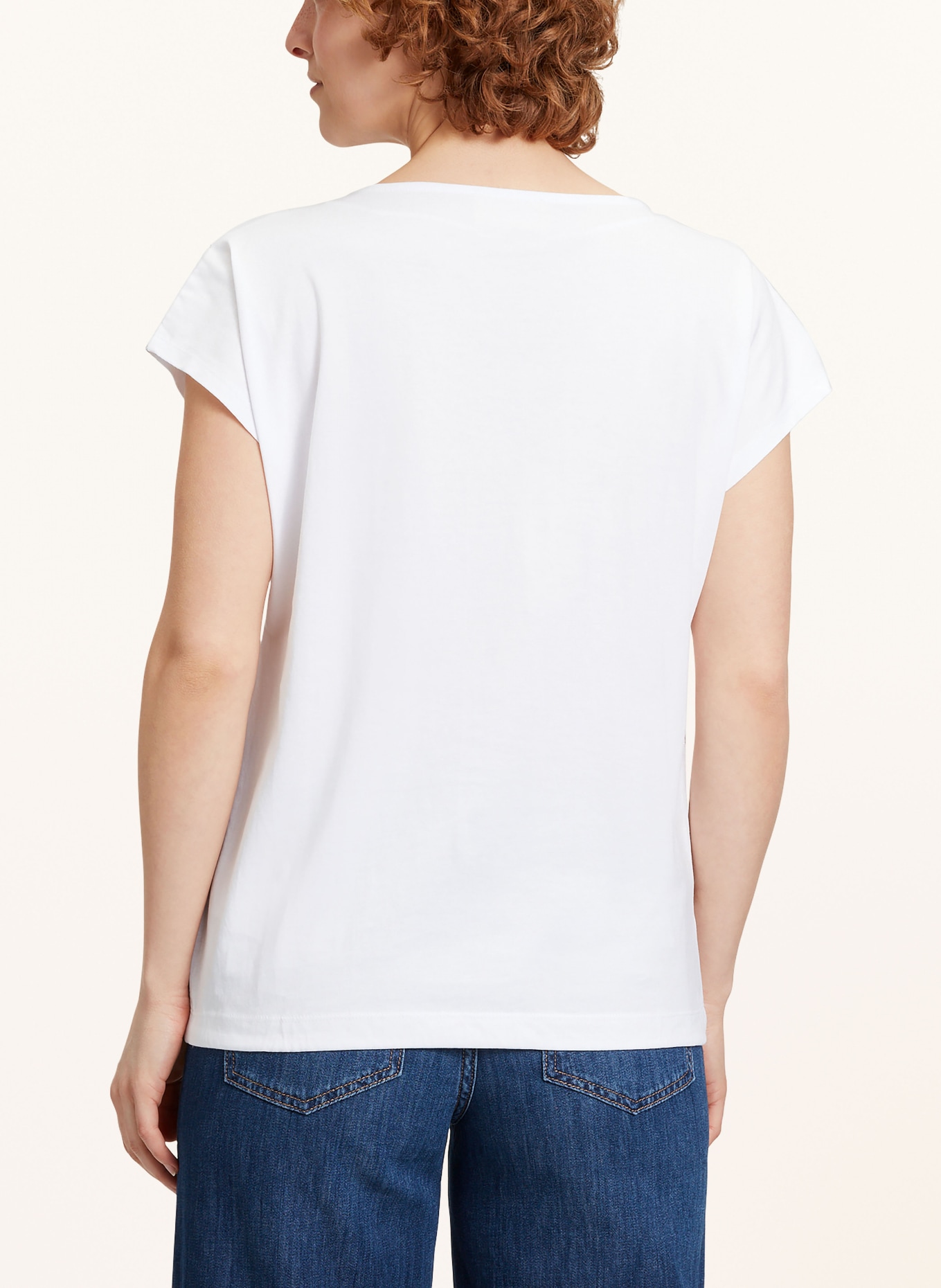 CARTOON T-Shirt mit Schmucksteinen, Farbe: WEISS/ SILBER (Bild 3)