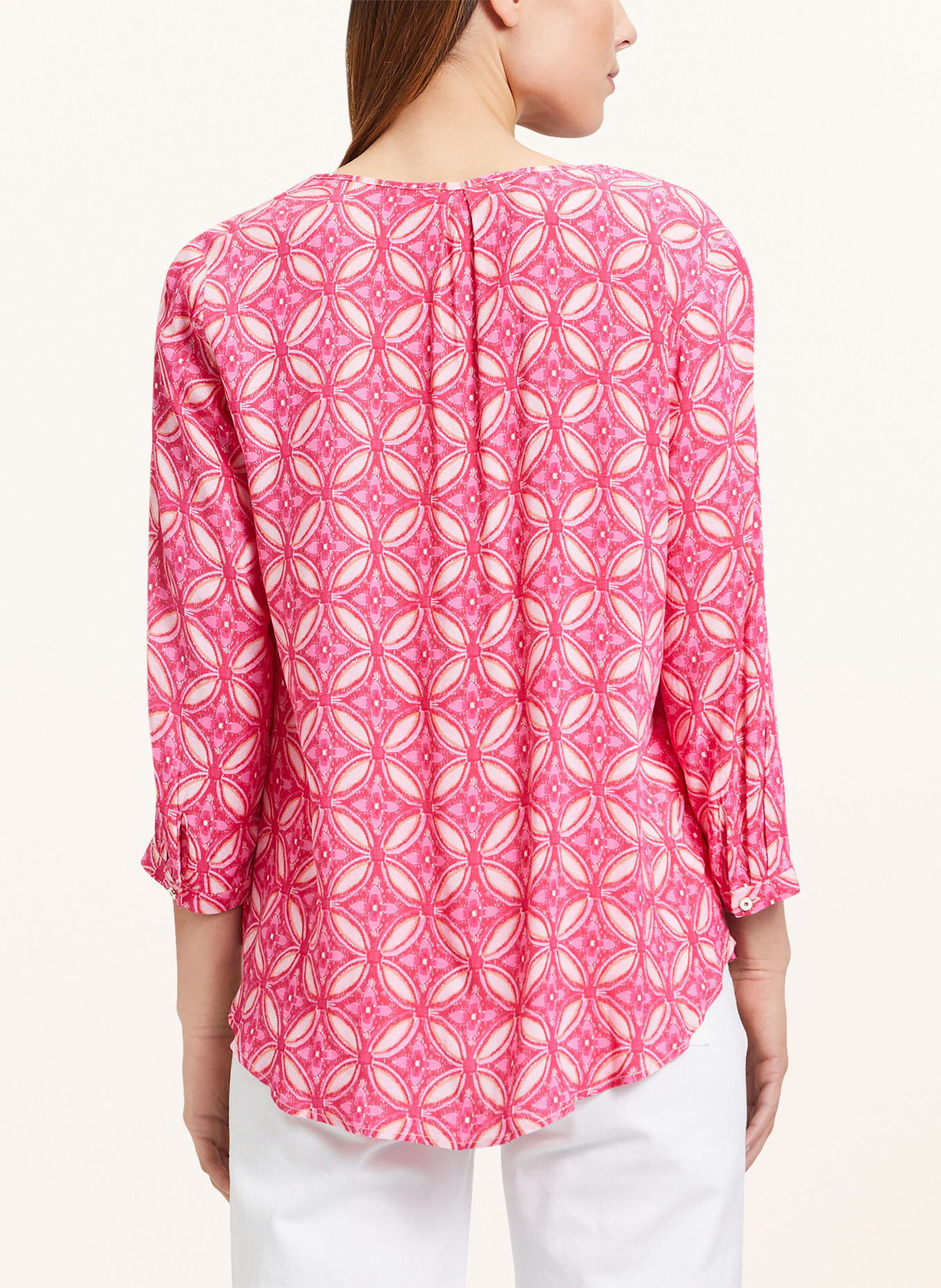 CARTOON Shirt blouse with 3/4 sleeves, Color: PINK/ PINK/ LIGHT ORANGE (Image 3)