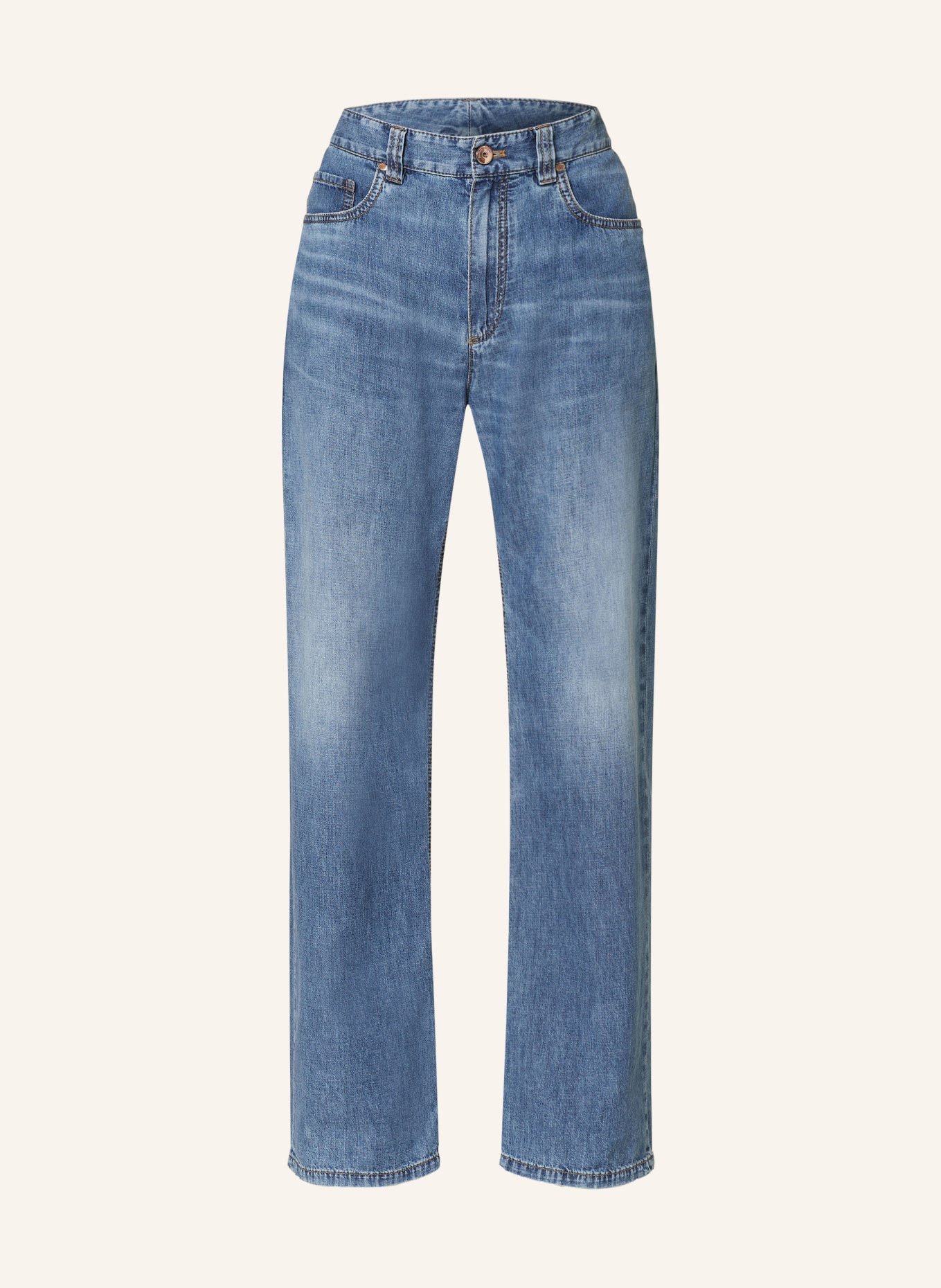 BRUNELLO CUCINELLI Jeans, Color: C8982 BLU VINTAGE DENIMCON BAFFI (Image 1)