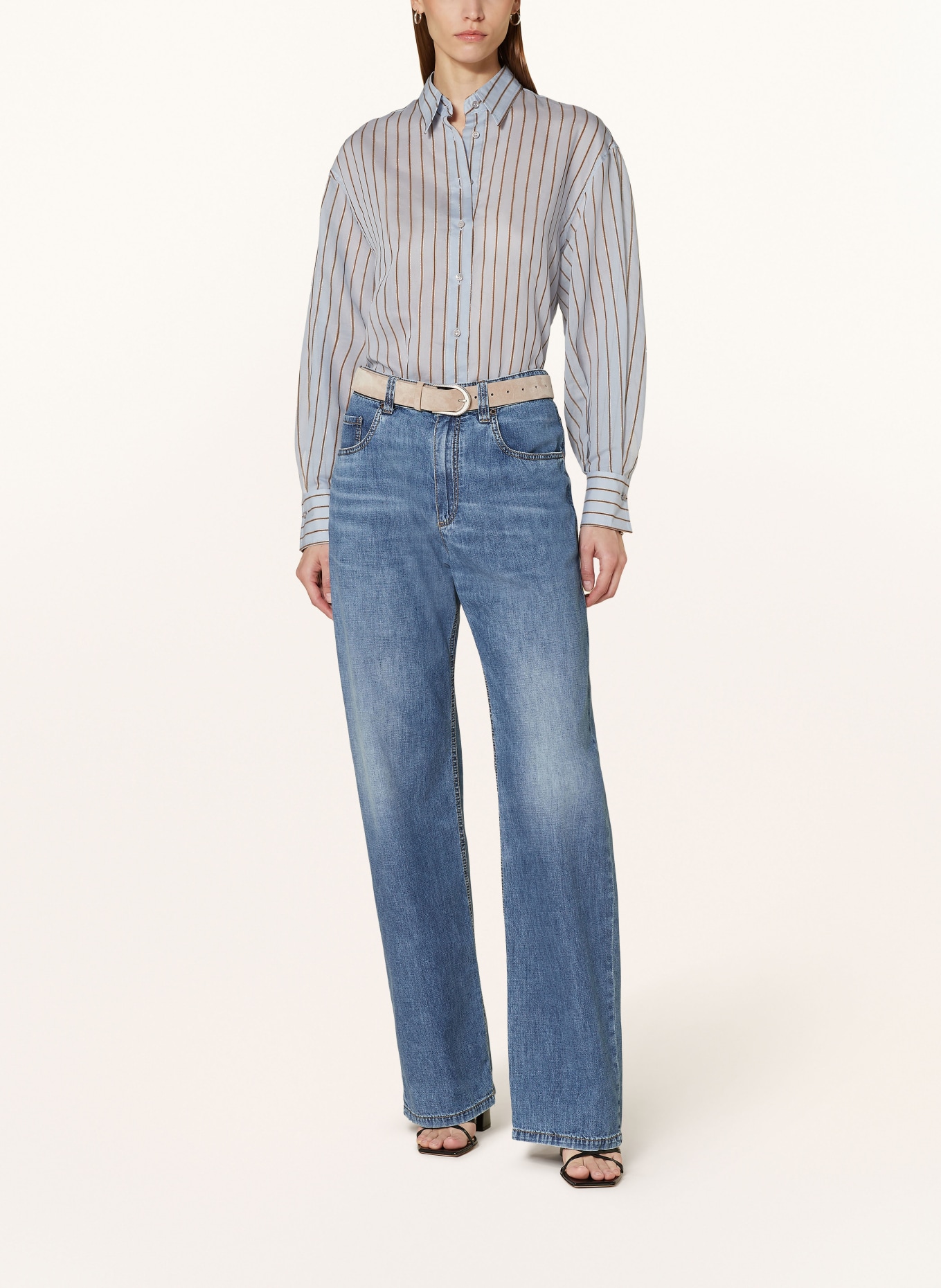 BRUNELLO CUCINELLI Jeans, Color: C8982 BLU VINTAGE DENIMCON BAFFI (Image 2)