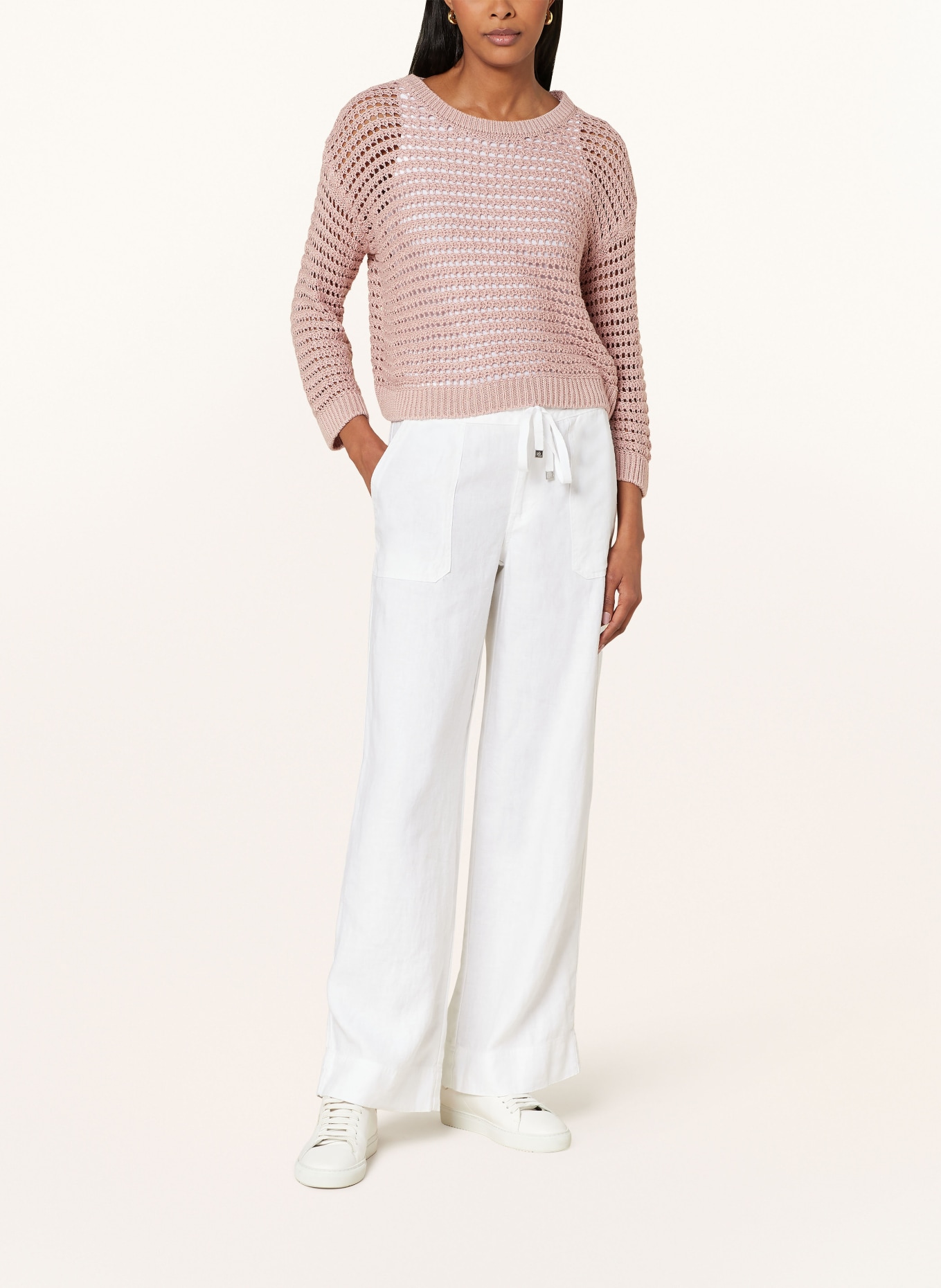 LAUREN RALPH LAUREN Linen trousers, Color: WHITE (Image 2)