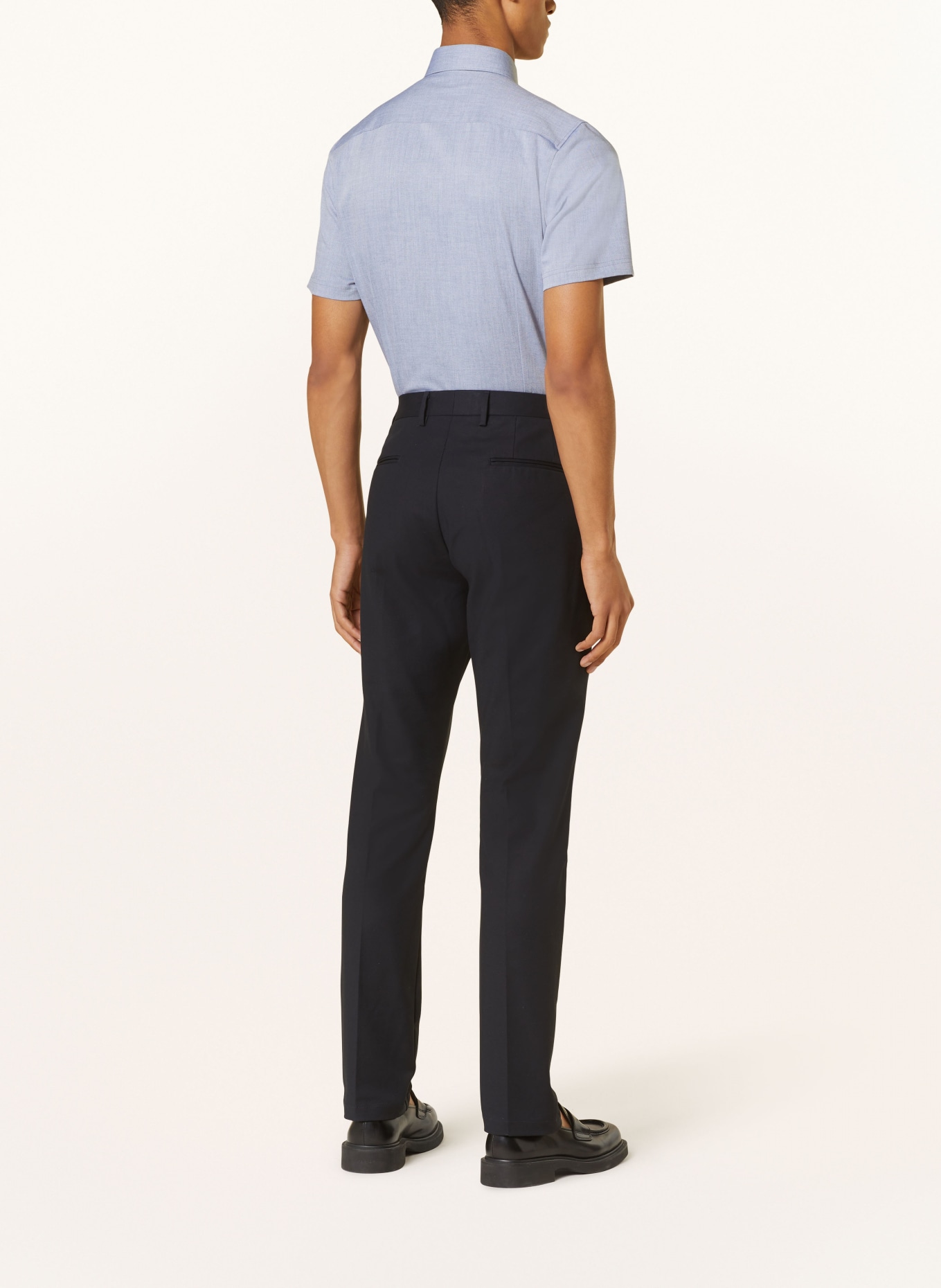 OLYMP Kurzarm-Hemd Level Five body fit: DUNKELBLAU