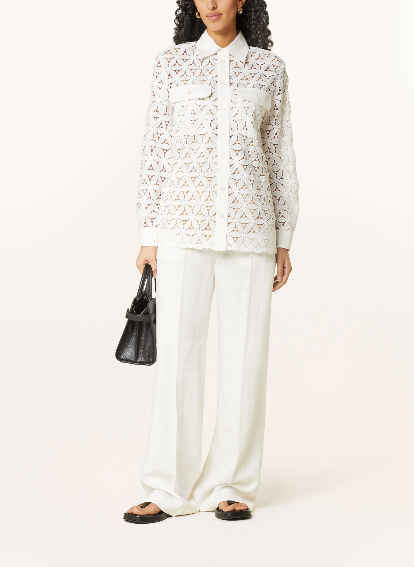WEEKEND MaxMara Shirt blouse AFONA in lace, Color: ECRU (Image 2)