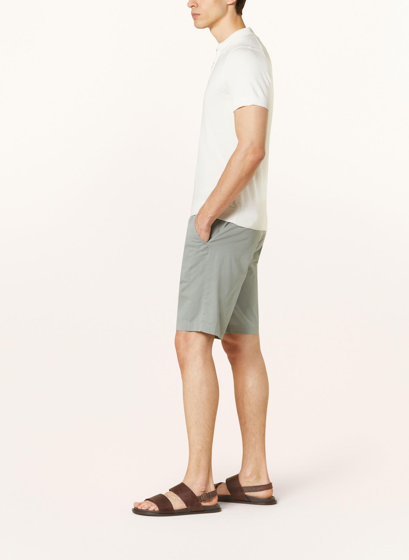 BRAX Shorts BOZEN Regular Fit, Farbe: HELLGRÜN (Bild 4)