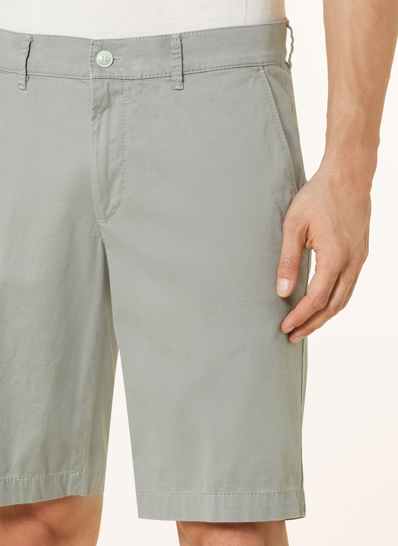 BRAX Shorts BOZEN Regular Fit, Farbe: HELLGRÜN (Bild 5)