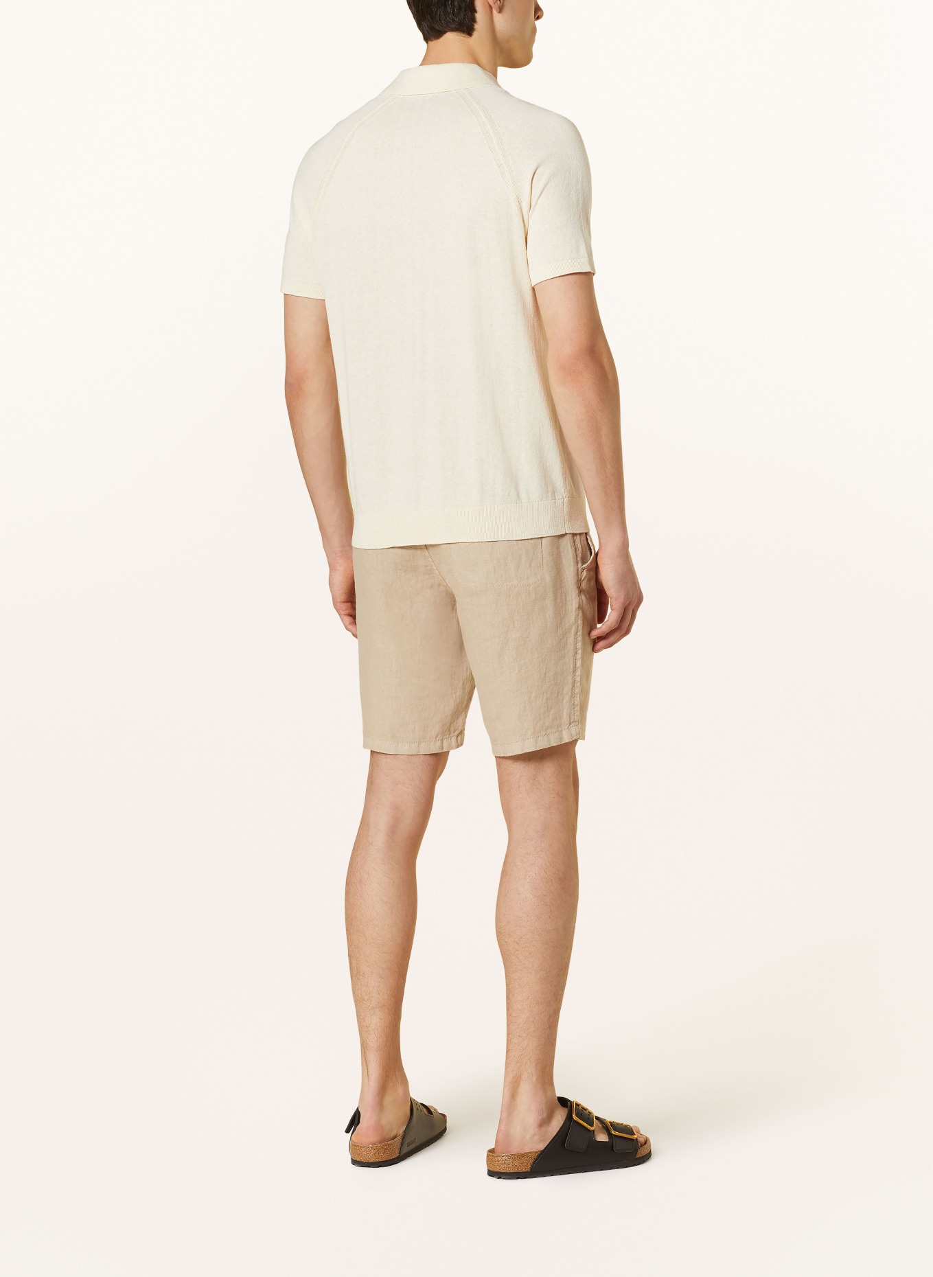 BRAX Linen shorts BALU modern fit, Color: BEIGE (Image 3)