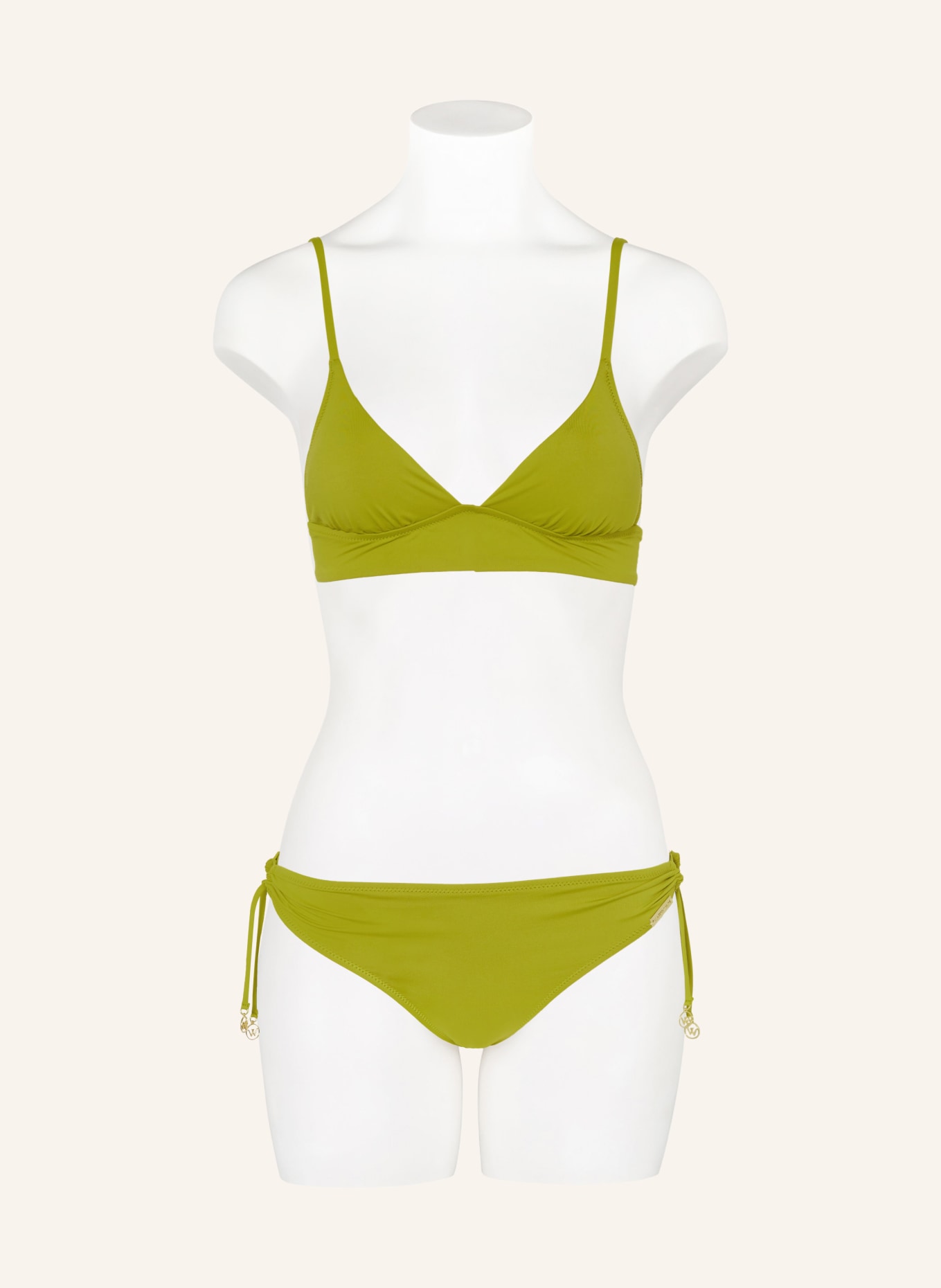 watercult Bralette bikini top THE ESSENTIALS, Color: GREEN (Image 2)
