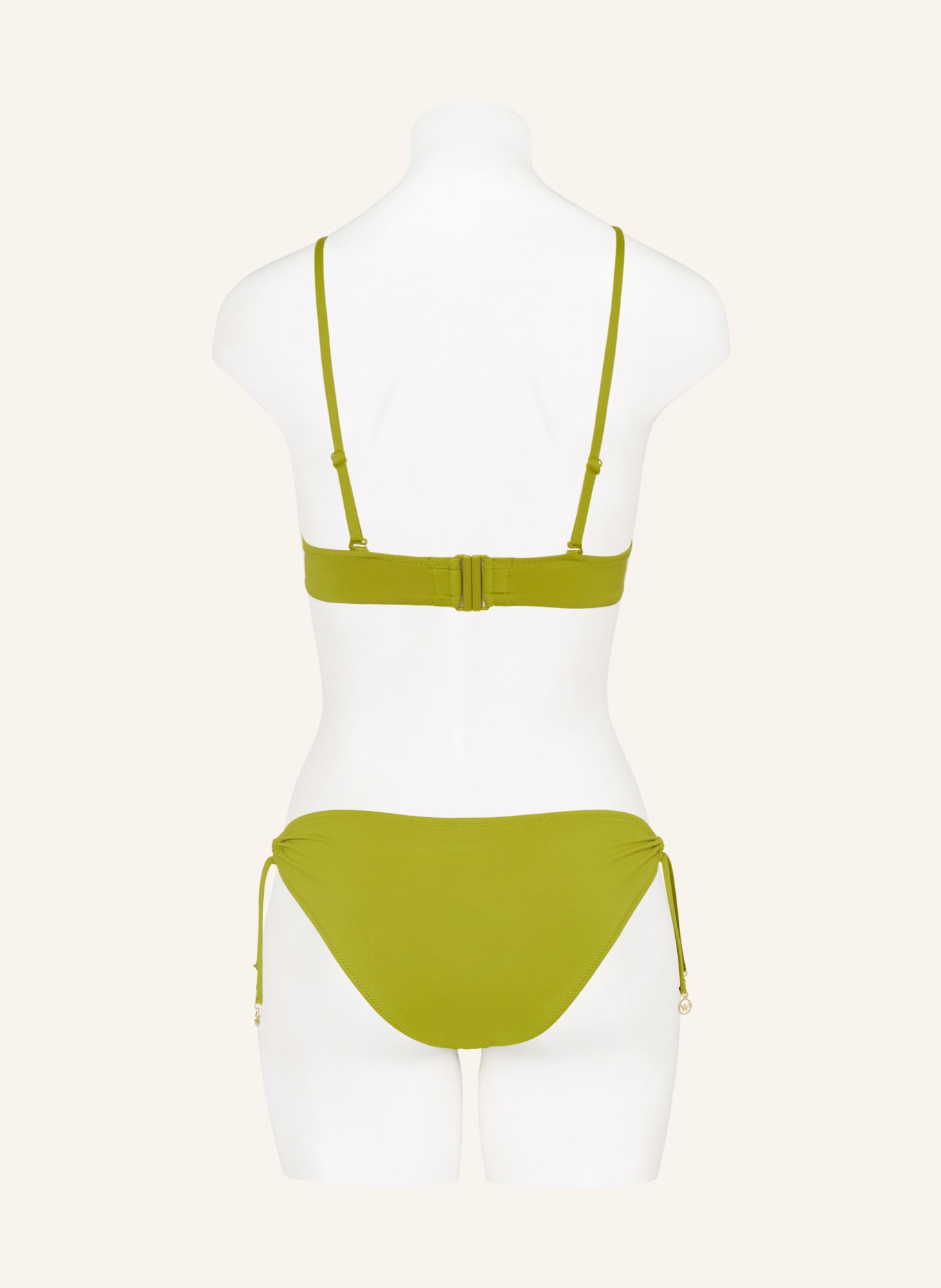 watercult Bralette bikini top THE ESSENTIALS, Color: GREEN (Image 3)