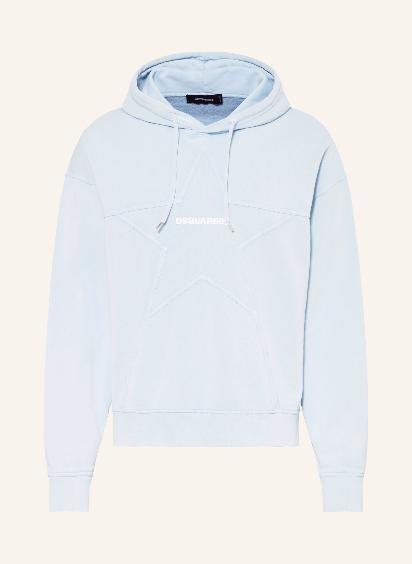 DSQUARED2 Hoodie, Color: LIGHT BLUE/ WHITE (Image 1)