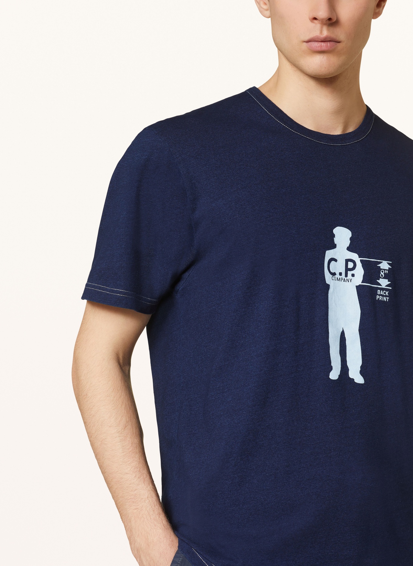 C.P. COMPANY T-shirt, Color: DARK BLUE/ LIGHT BLUE (Image 4)
