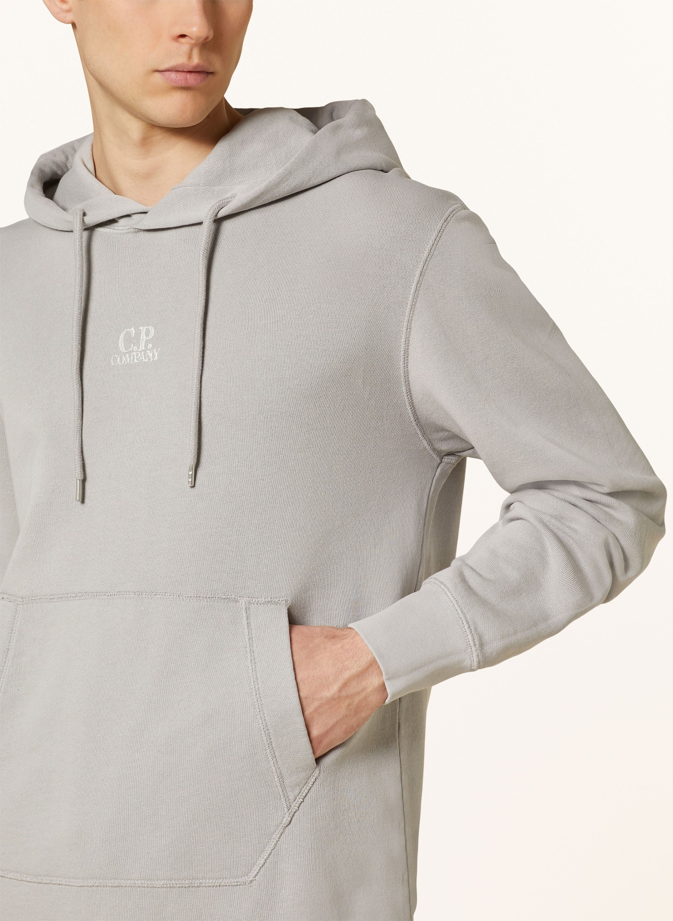 C.P. COMPANY Hoodie, Color: GRAY/ RED/ BLUE (Image 5)
