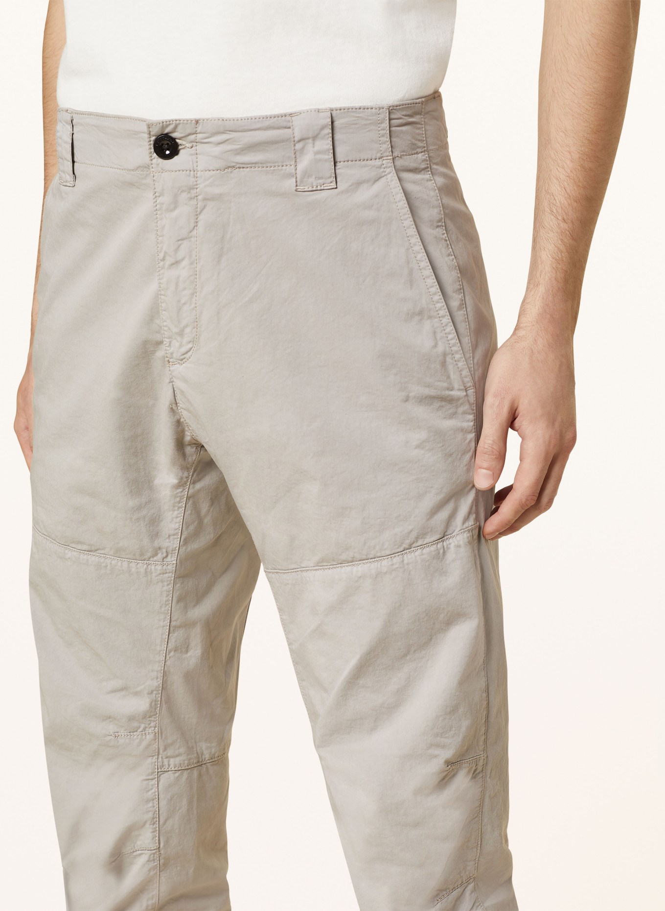 C.P. COMPANY Spodnie extra slim fit, Kolor: JASNOCZARY (Obrazek 5)