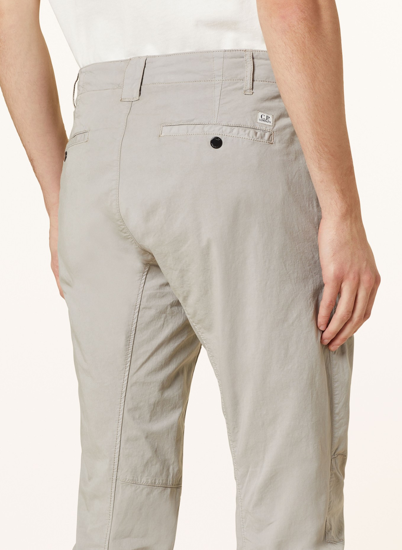C.P. COMPANY Spodnie extra slim fit, Kolor: JASNOCZARY (Obrazek 6)