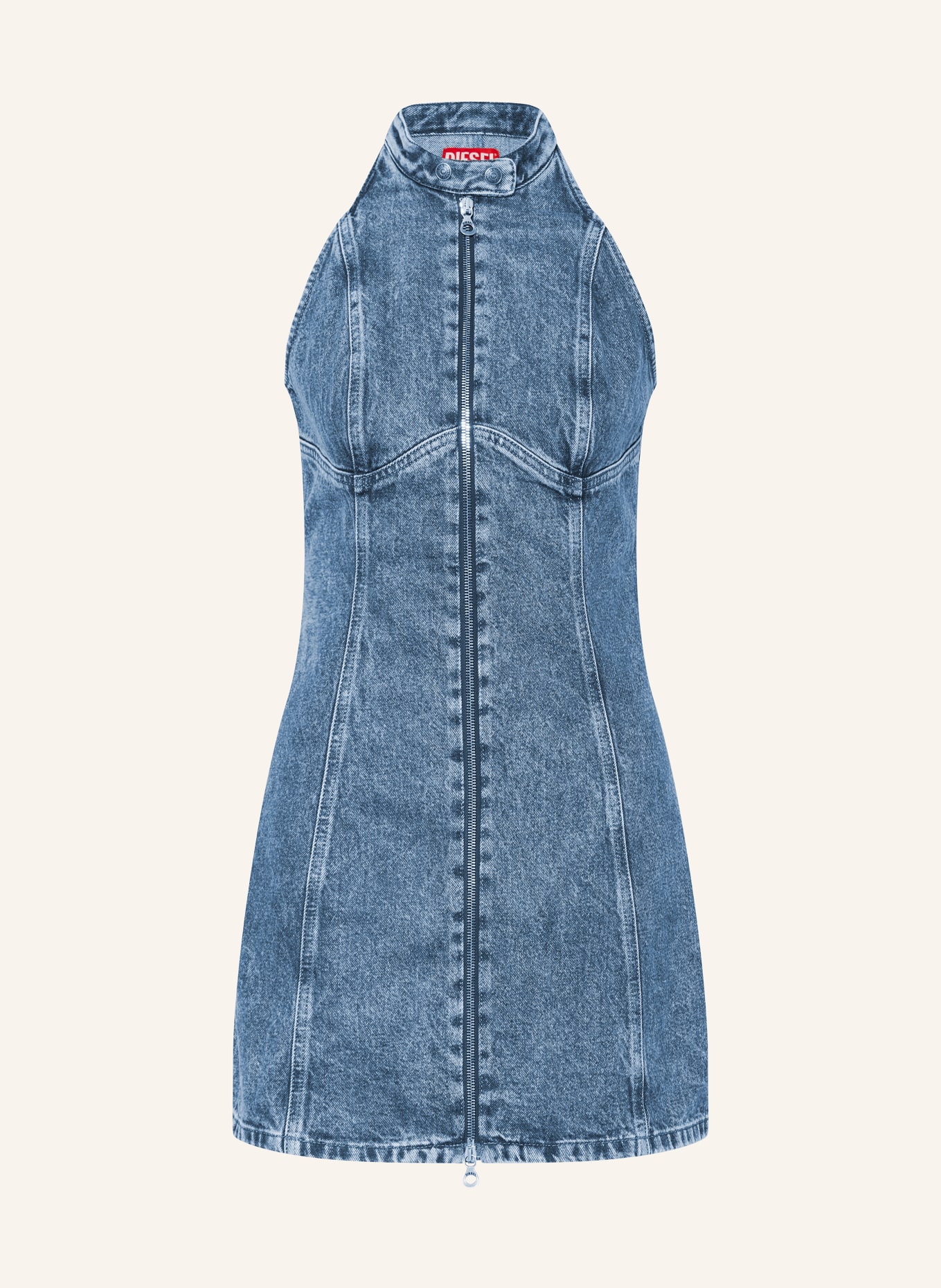 DIESEL Sukienka jeansowa DE-LULU-SHORT, Kolor: NIEBIESKI (Obrazek 1)