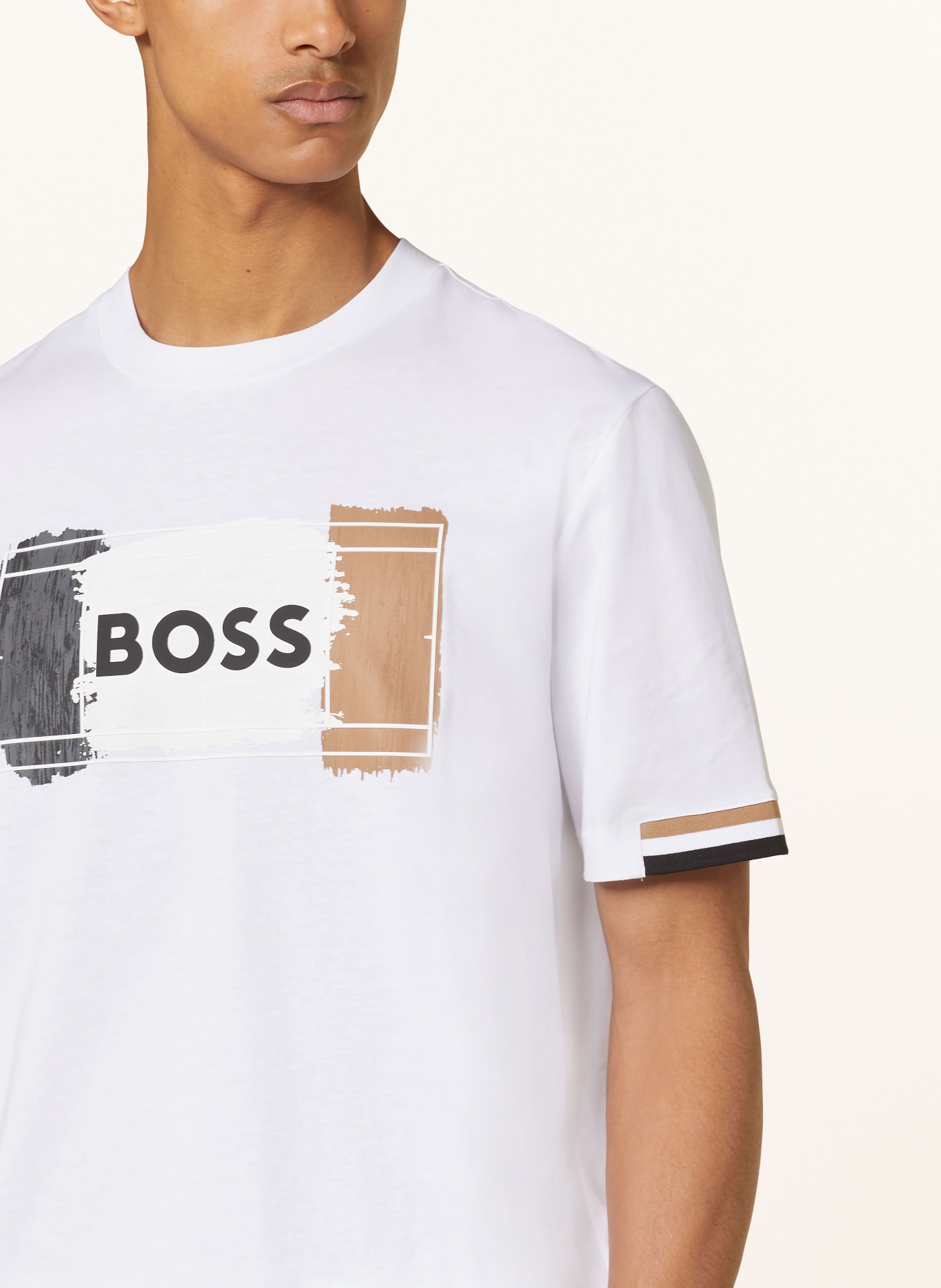 BOSS T-Shirt, Farbe: WEISS (Bild 4)