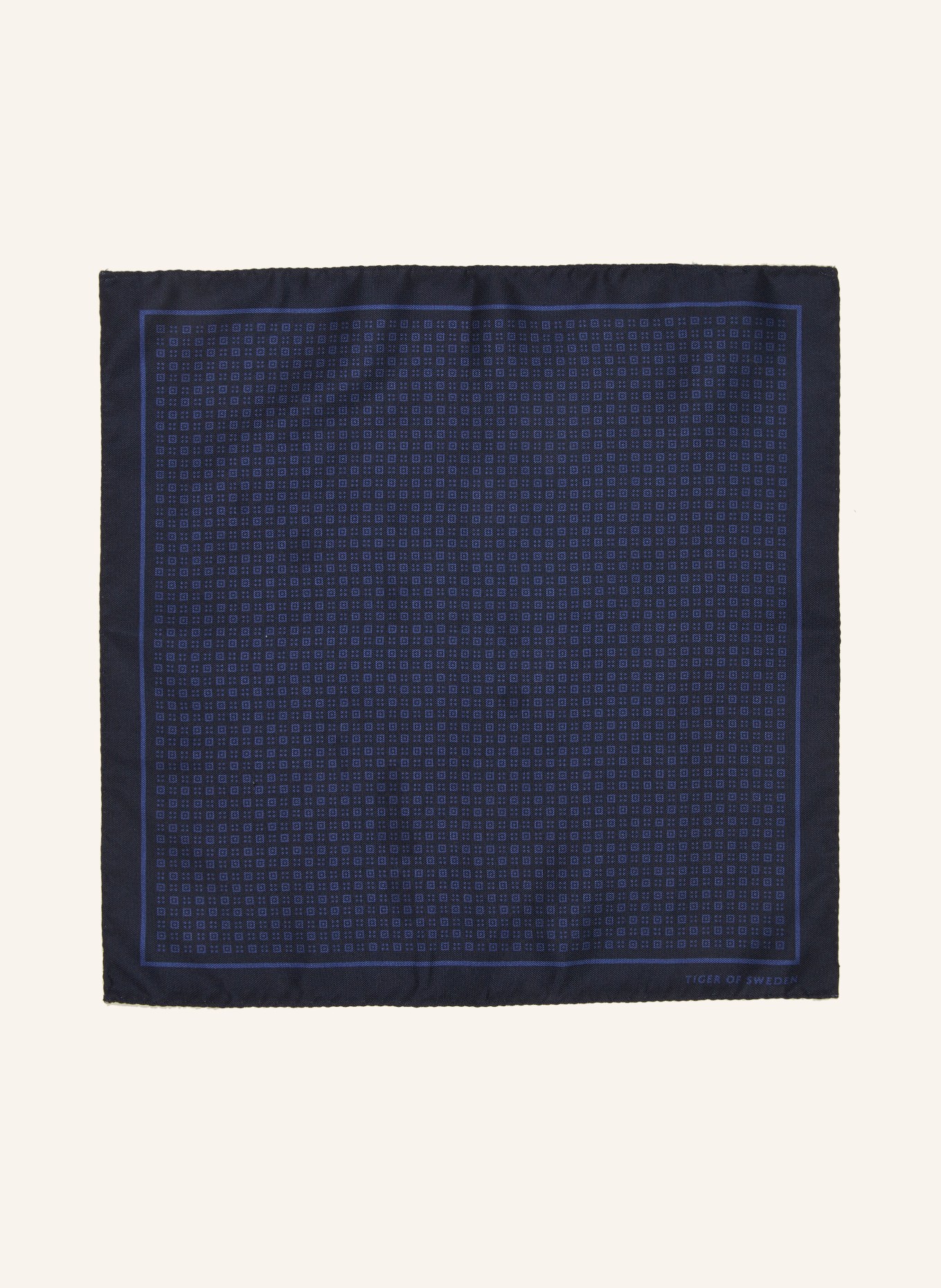 TIGER OF SWEDEN Pocket square PREPA, Color: DARK BLUE/ BLUE (Image 2)
